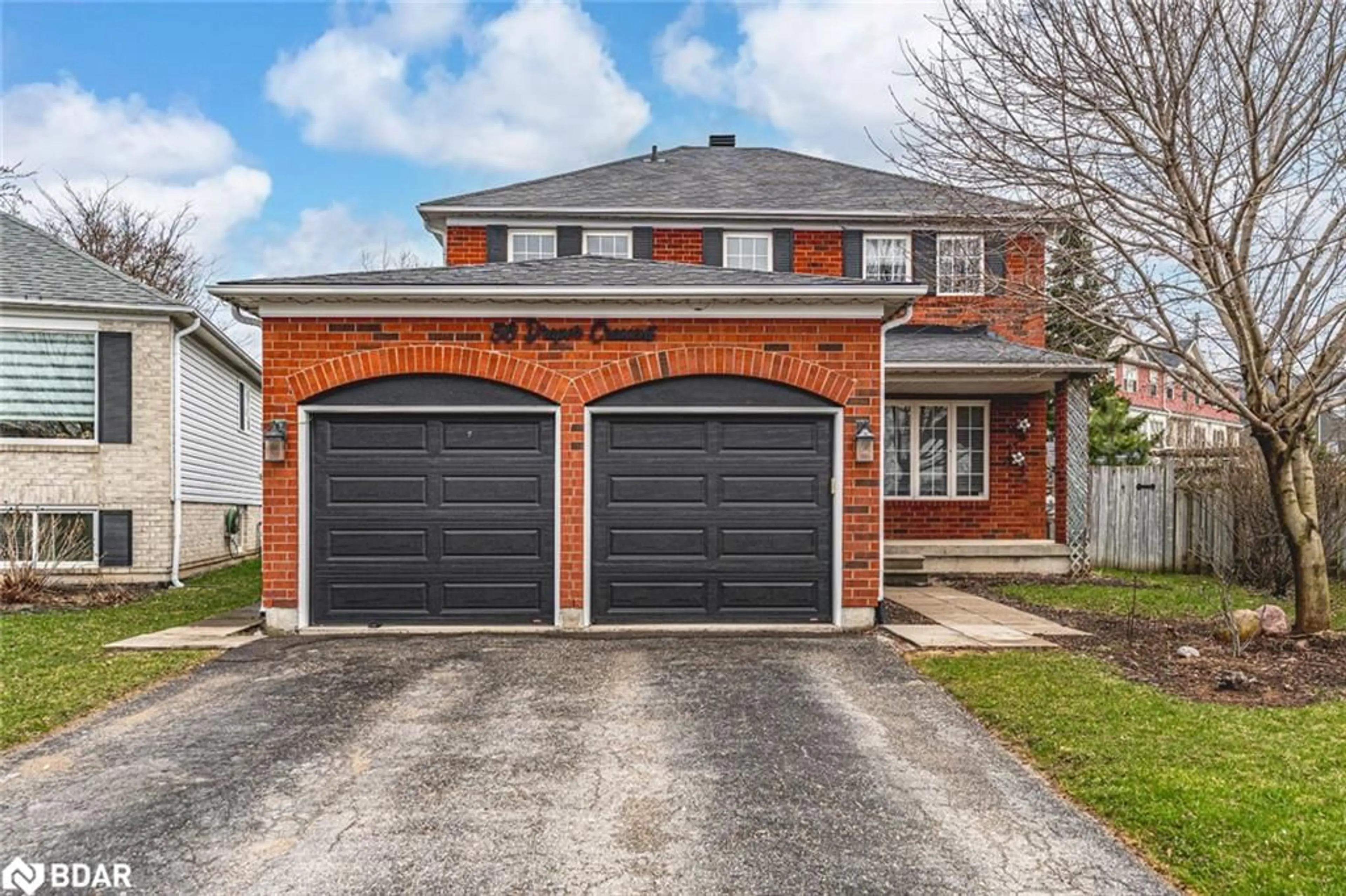 Home with brick exterior material, street for 56 Draper Cres, Barrie Ontario L4N 6B1