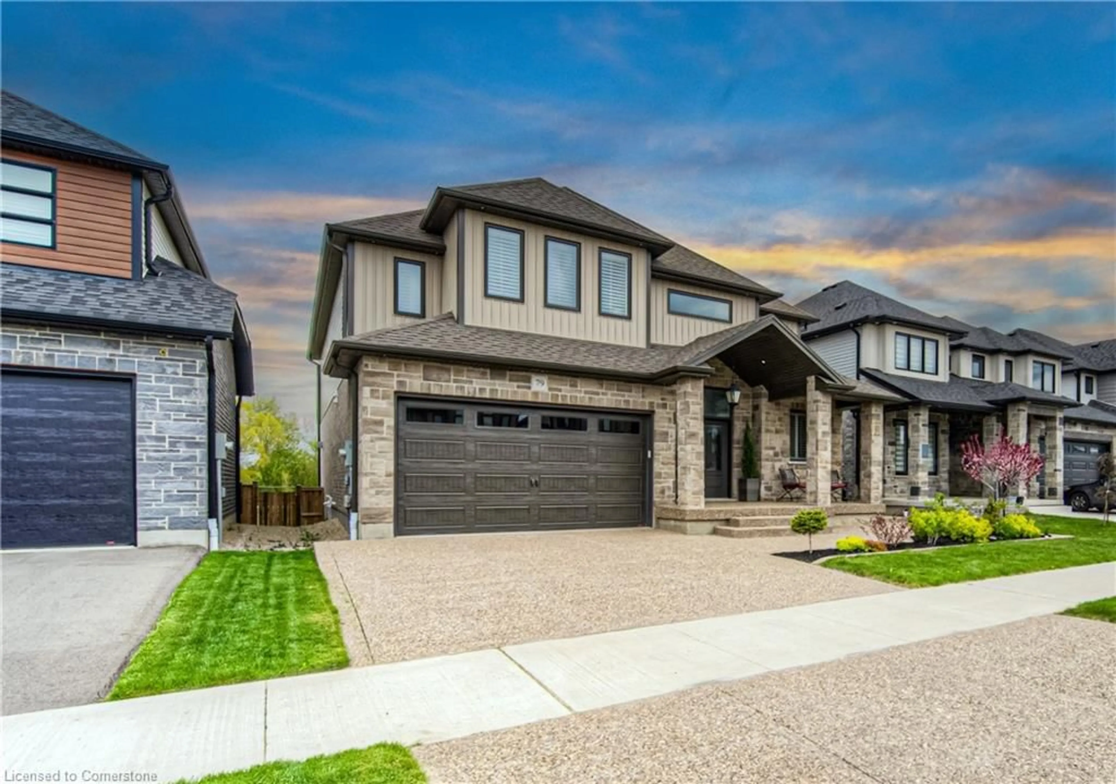 Home with brick exterior material, street for 79 Hopewell Crossing Dr, Breslau Ontario N0B 1M0