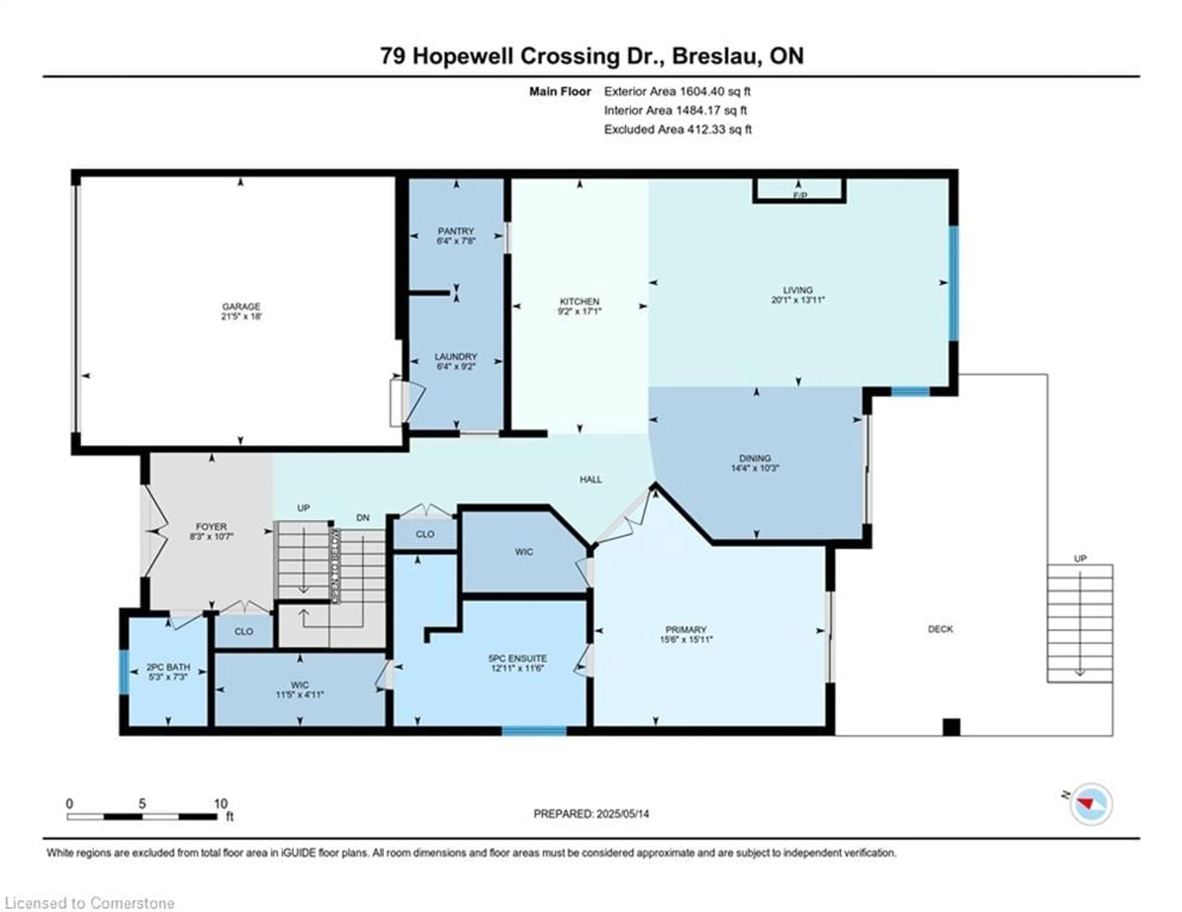 Floor plan for 79 Hopewell Crossing Dr, Breslau Ontario N0B 1M0