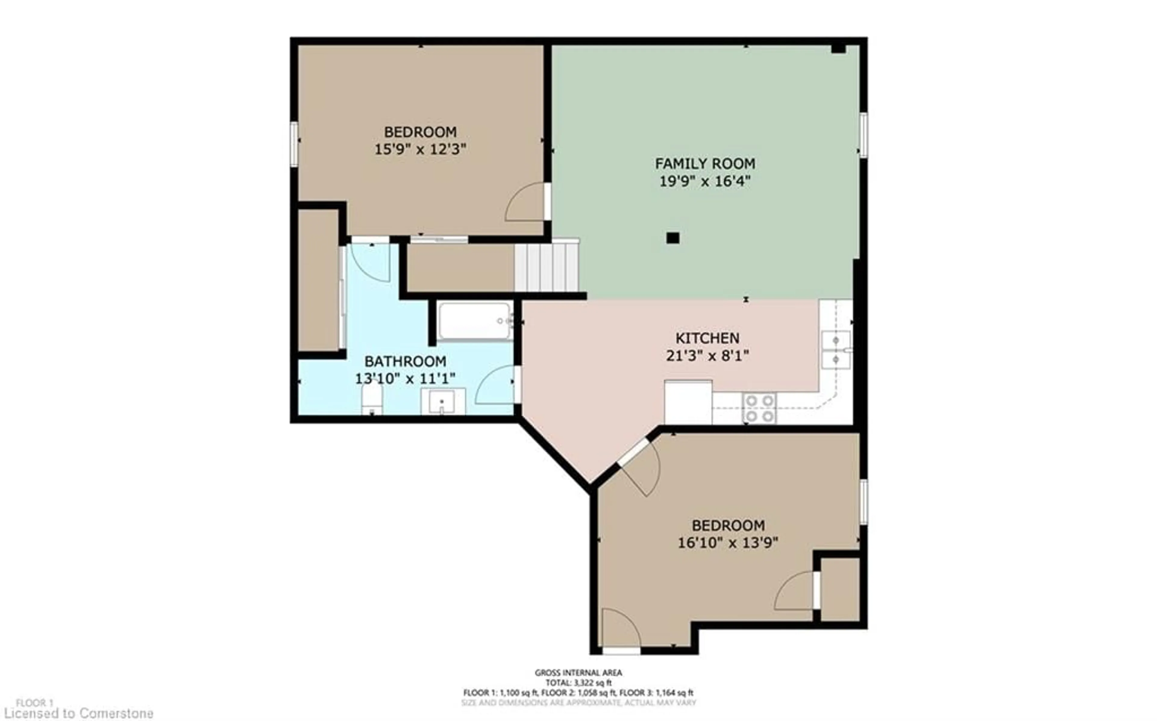 Floor plan for 67 Bridgeport Cres, Hamilton Ontario L9K 1K3