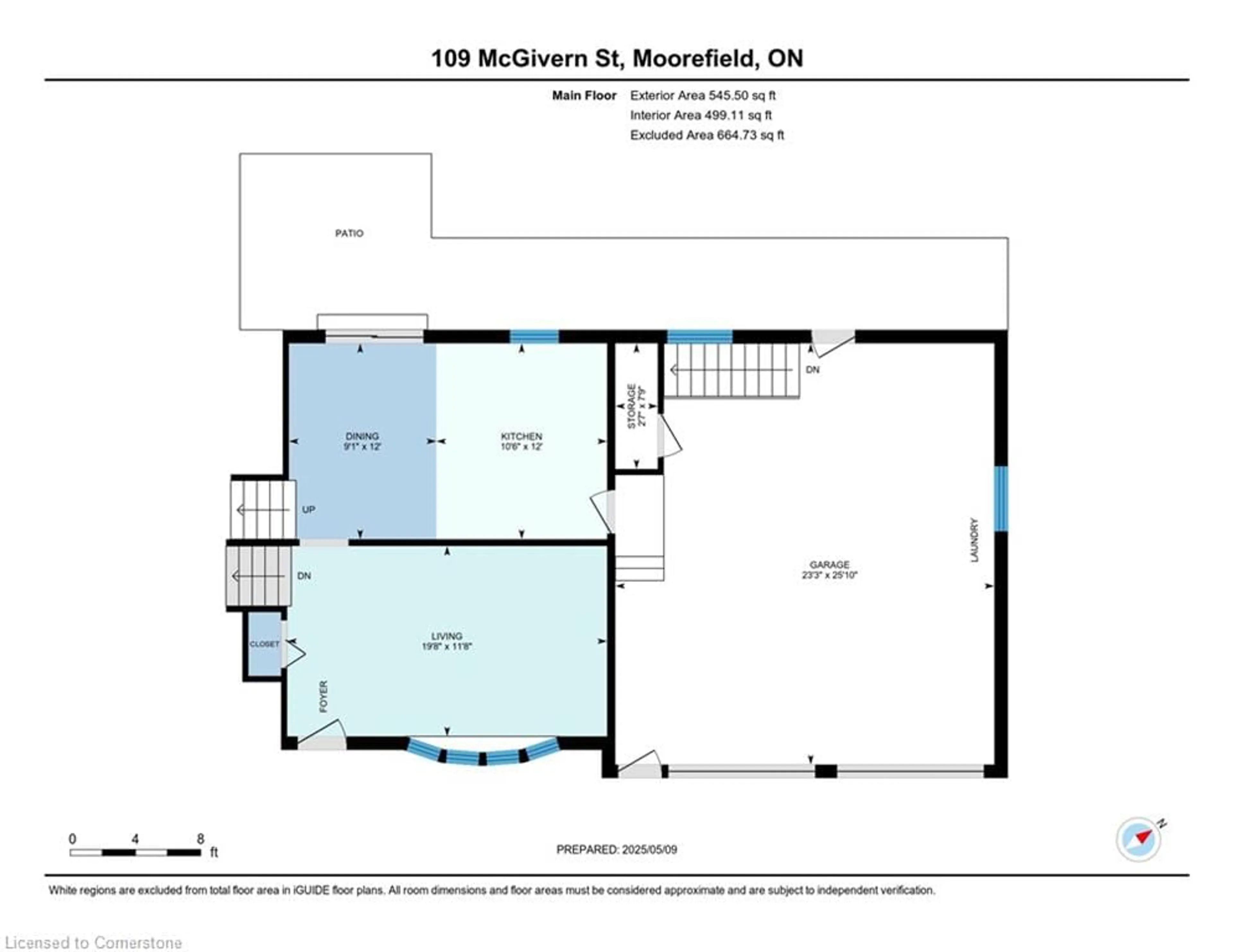 Floor plan for 109 Mcgivern St, Moorefield Ontario N0G 2K0