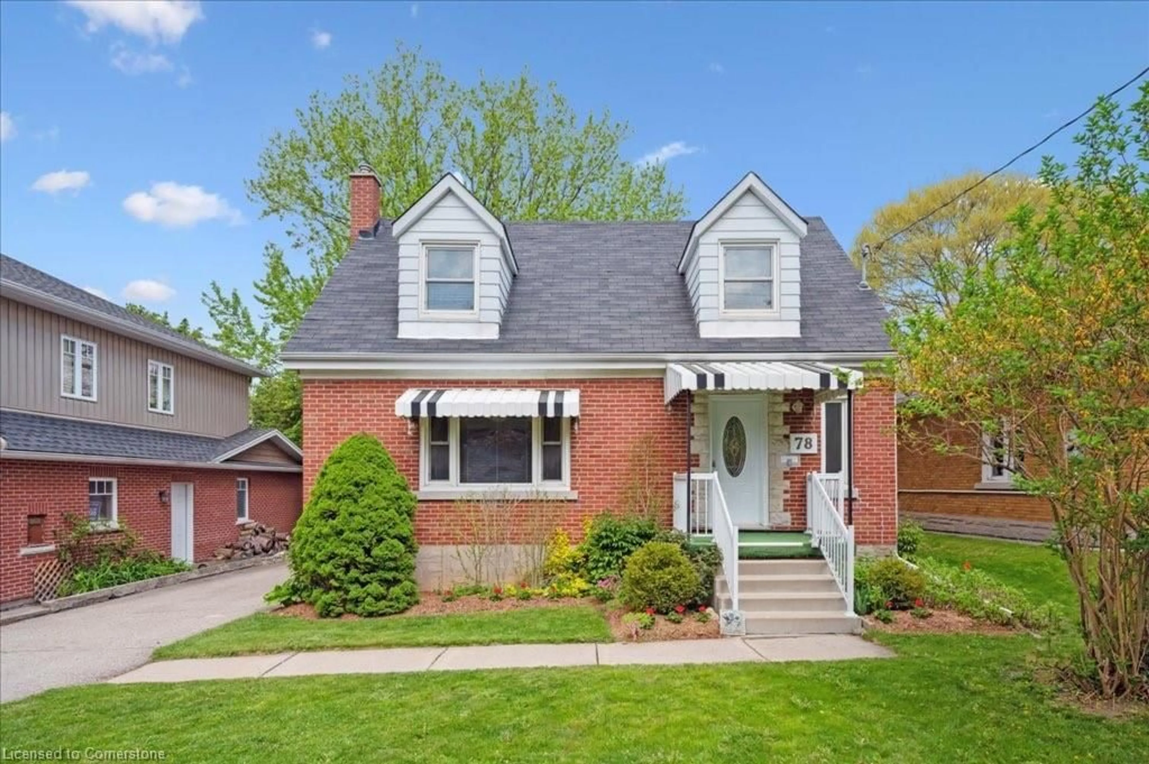 Home with brick exterior material, street for 78 Roslin Ave, Waterloo Ontario N2L 2H1