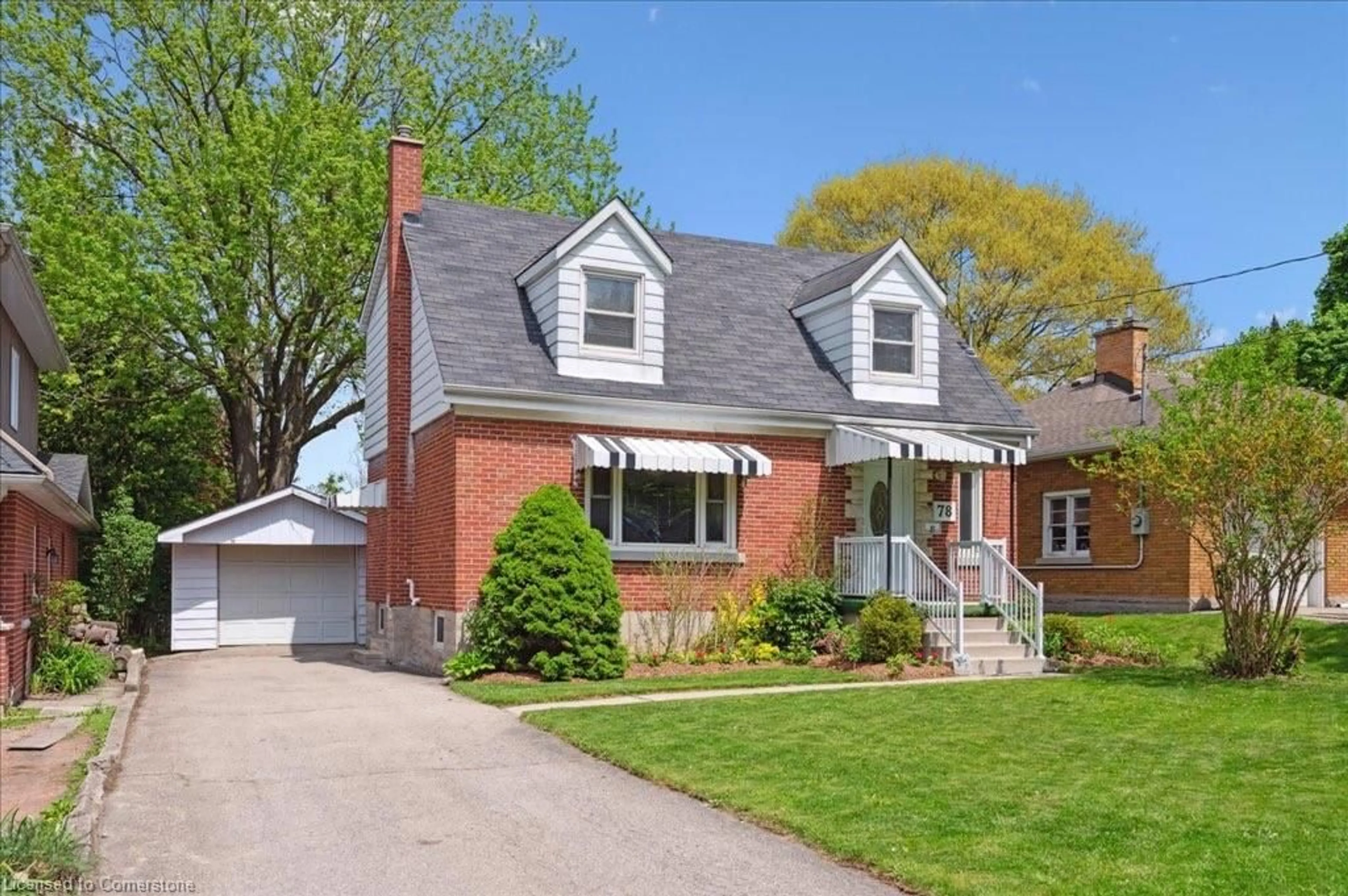 Home with brick exterior material, street for 78 Roslin Ave, Waterloo Ontario N2L 2H1