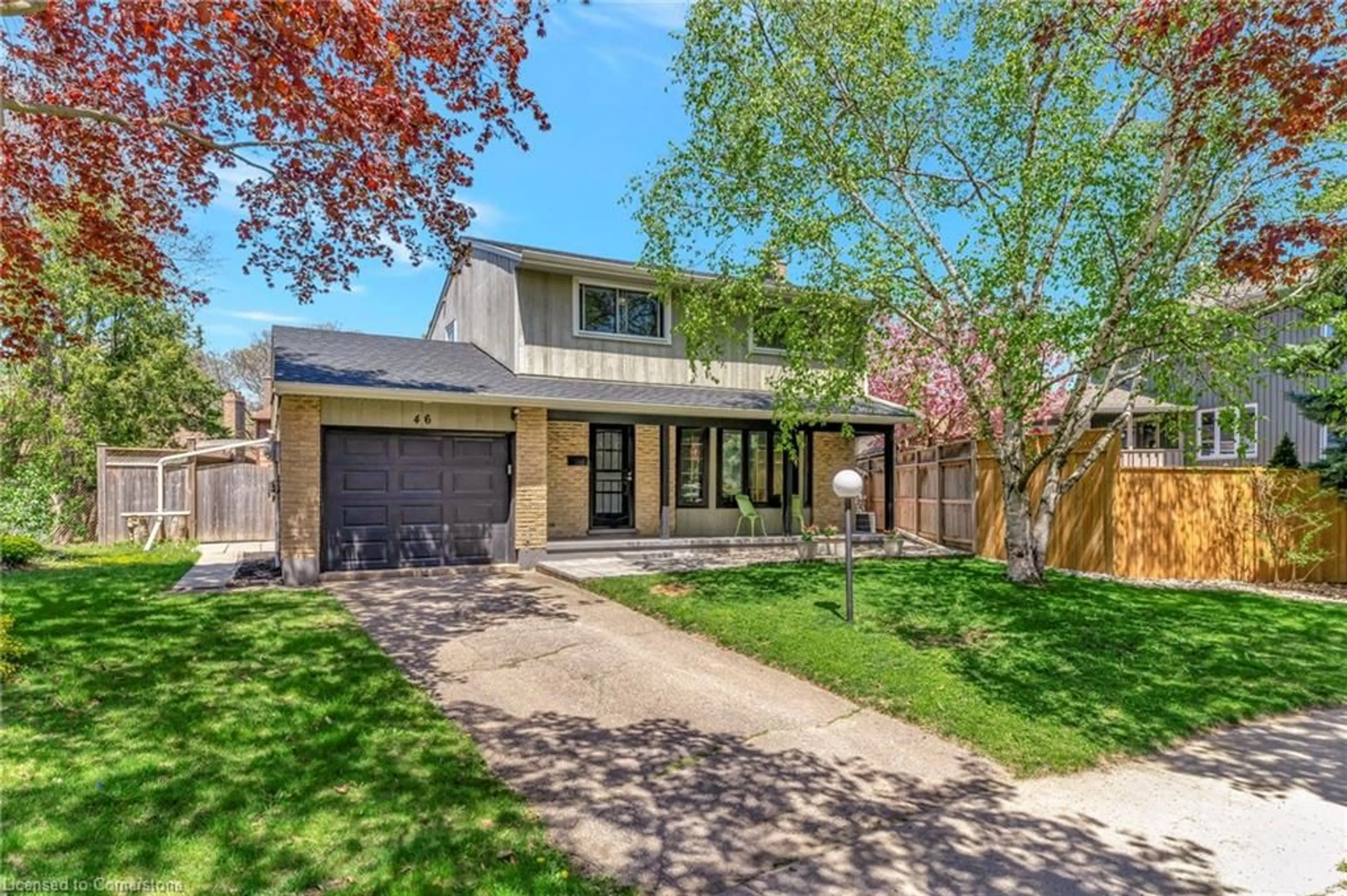 Home with brick exterior material, street for 46 Shuh Ave, Kitchener Ontario N2A 2X9