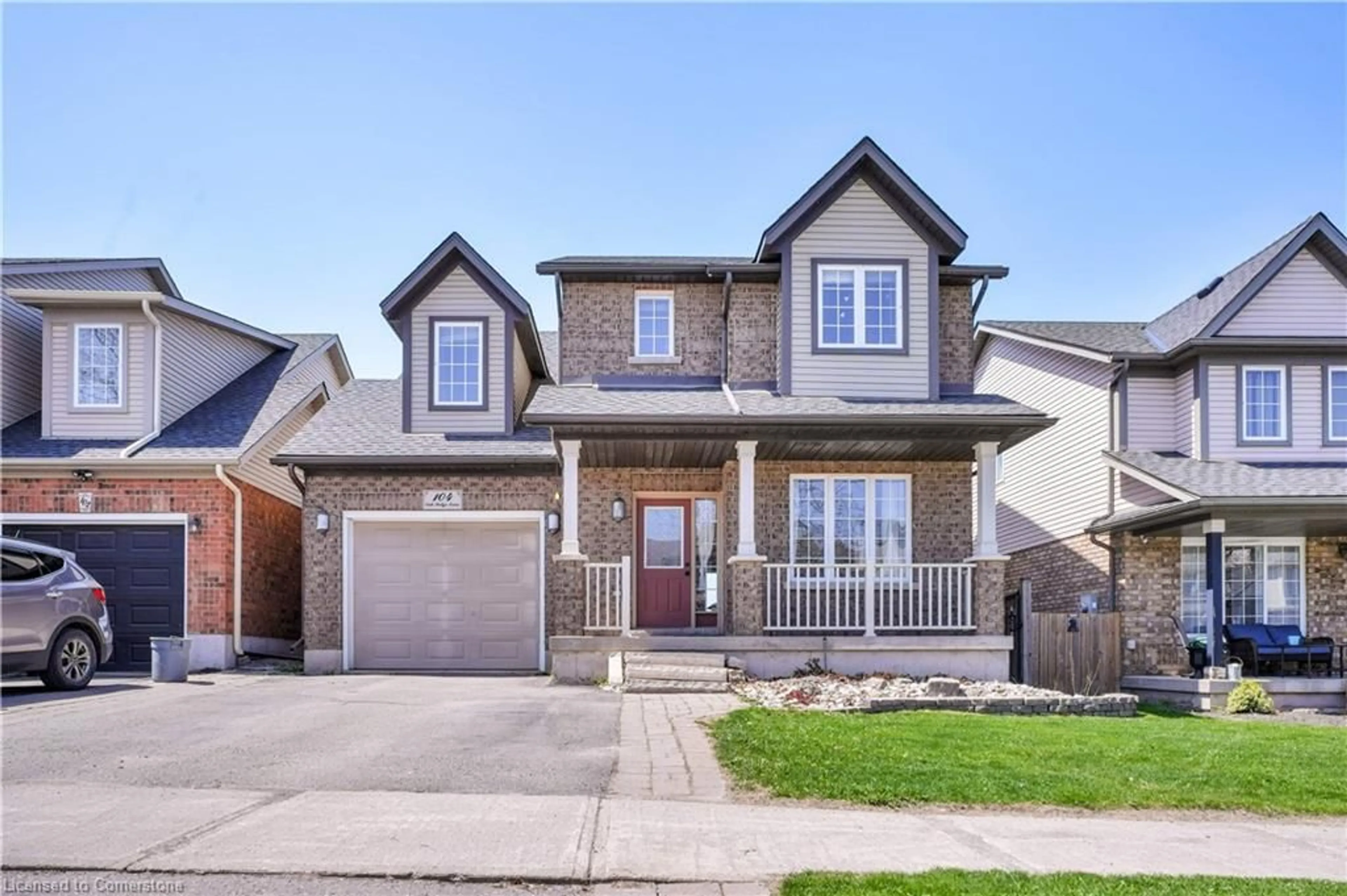 Home with brick exterior material, street for 104 Oak Ridge Dr, Orangeville Ontario L9W 5J5
