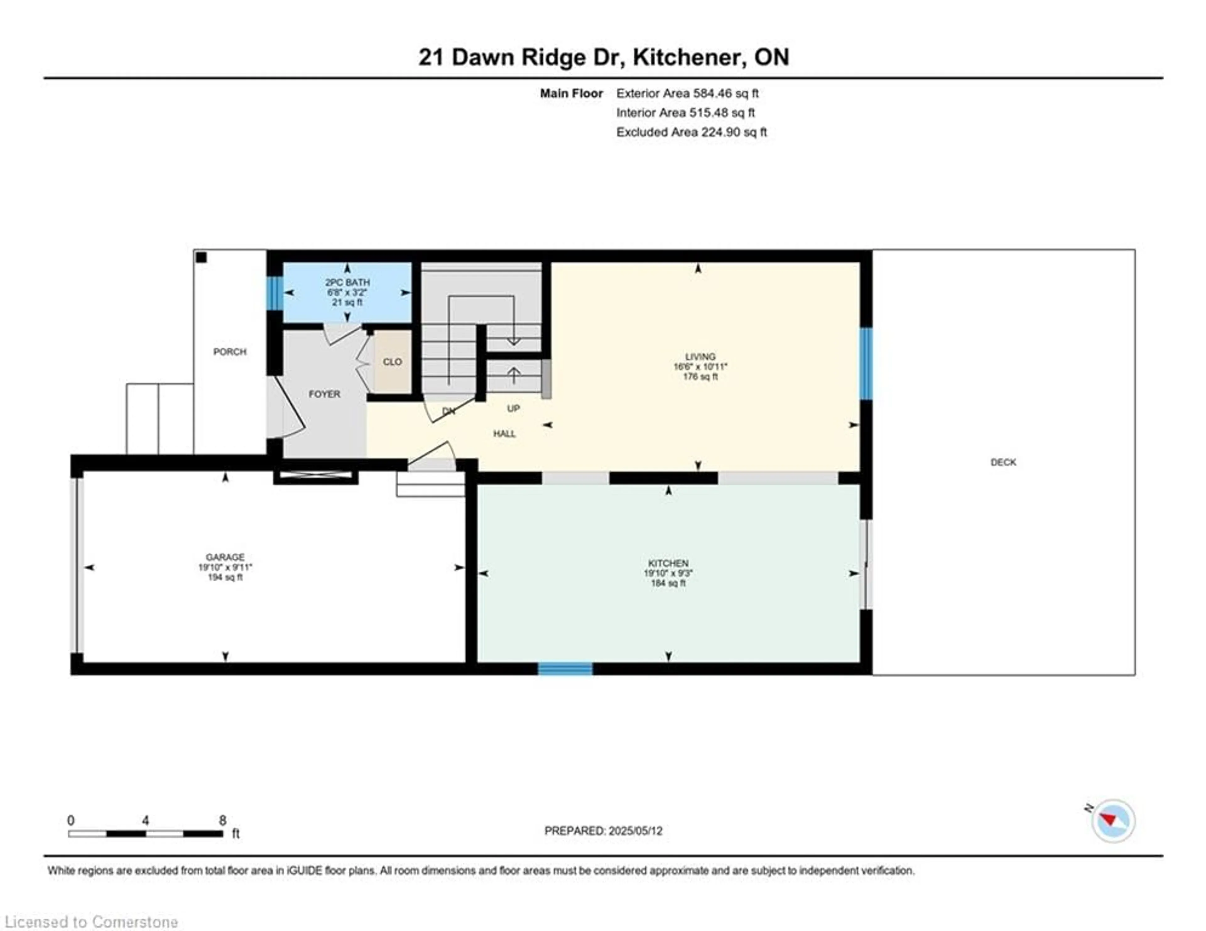 Floor plan for 21 Dawn Ridge Dr, Kitchener Ontario N2N 3J7