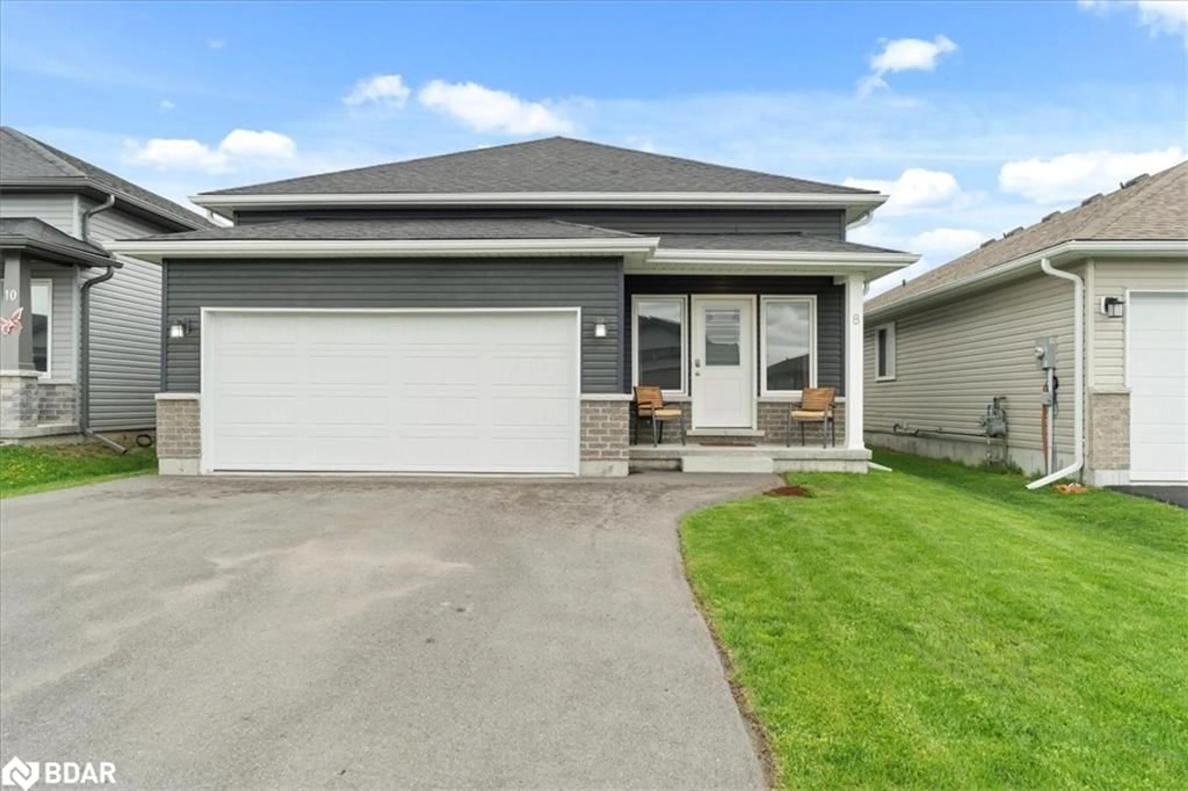 Home with vinyl exterior material, street for 8 Caleb Cres, Frankford Ontario K0K 2C0