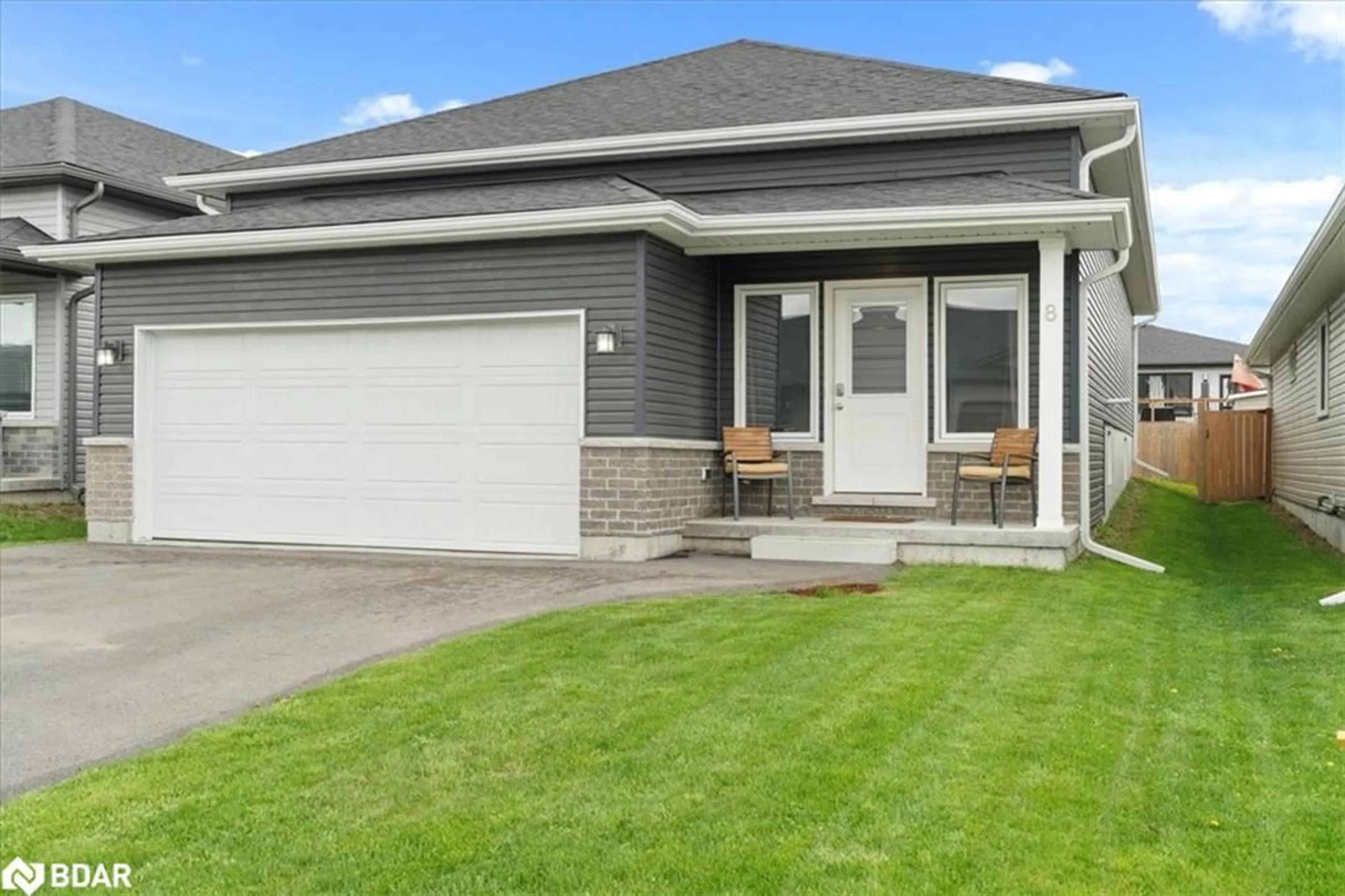 Home with vinyl exterior material, street for 8 Caleb Cres, Frankford Ontario K0K 2C0