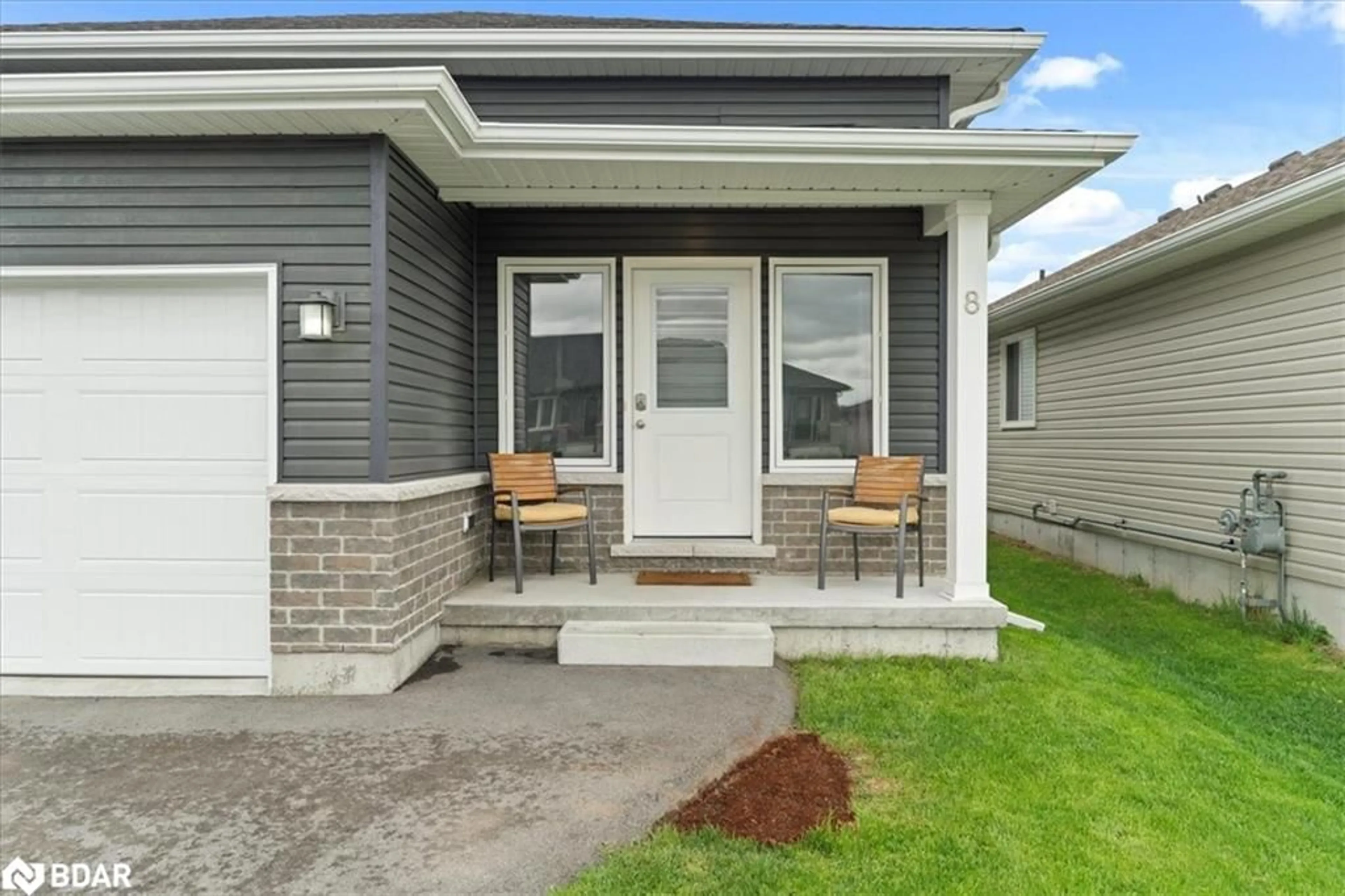Home with vinyl exterior material, street for 8 Caleb Cres, Frankford Ontario K0K 2C0