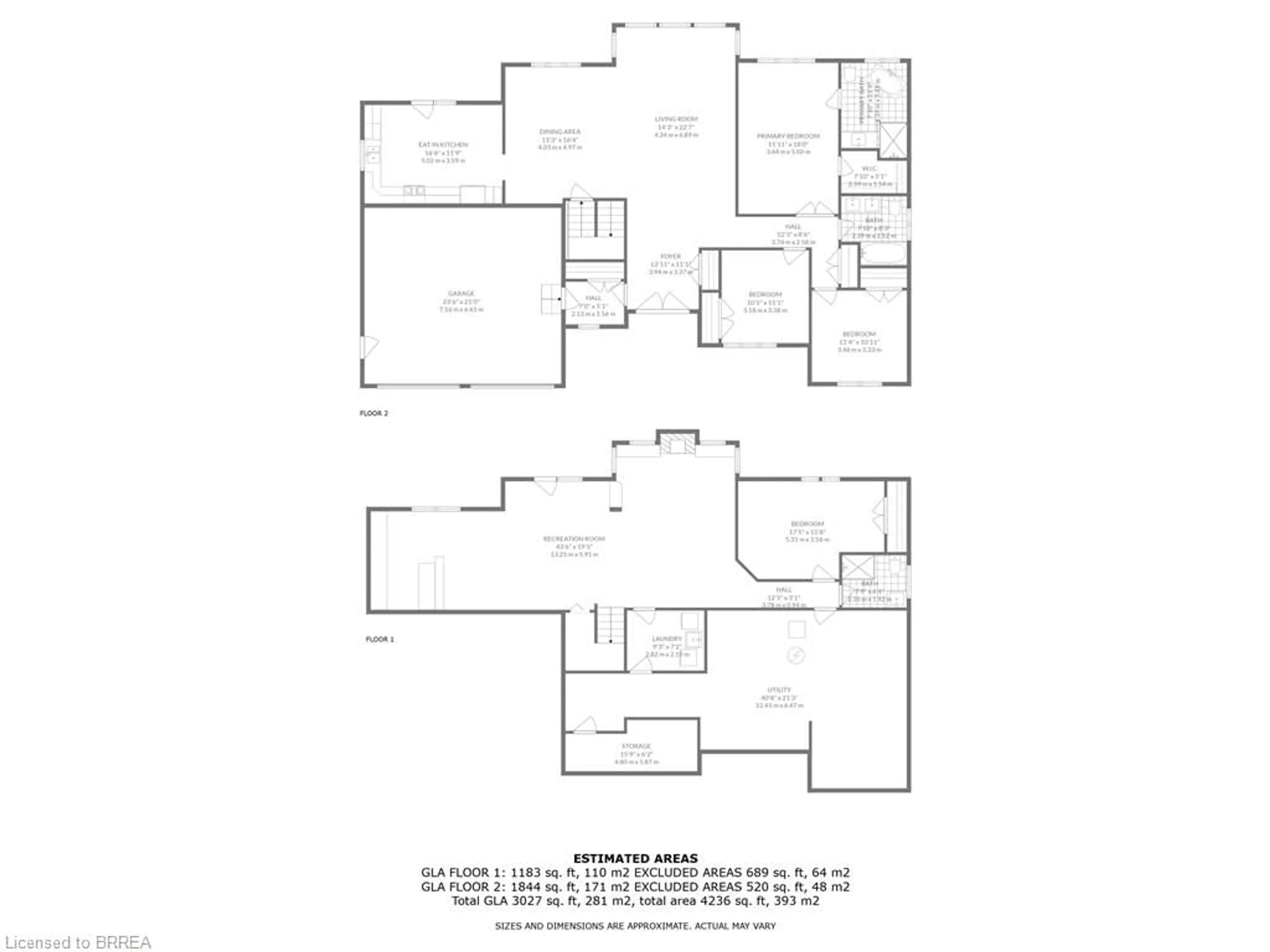 Floor plan for 92 Race St, Paris Ontario N3L 4A4