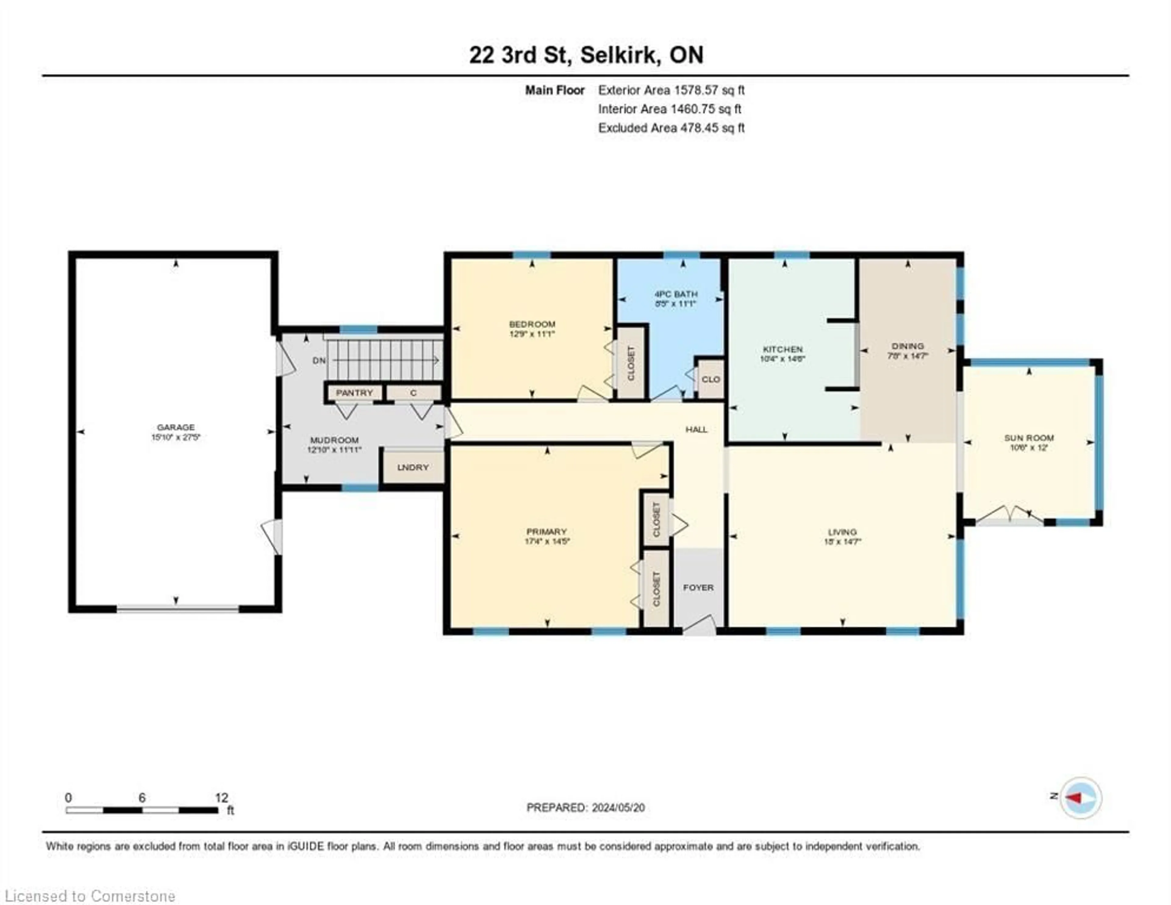 Floor plan for 22 3rd St, Selkirk Ontario N0A 1P0