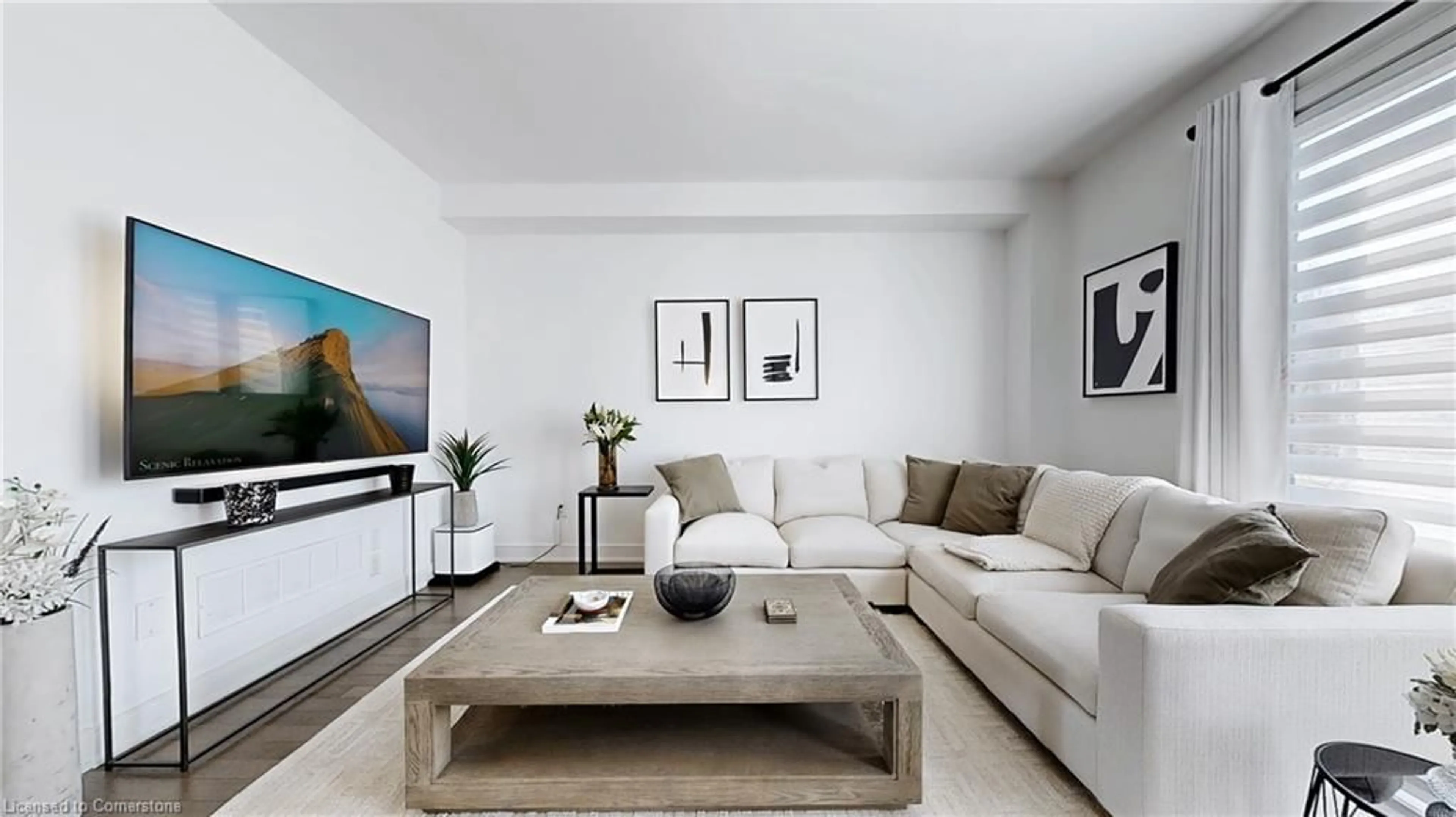 Living room with furniture, unknown for 2497 Littlefield Crescent Cres, Halton Ontario L6M 5L9