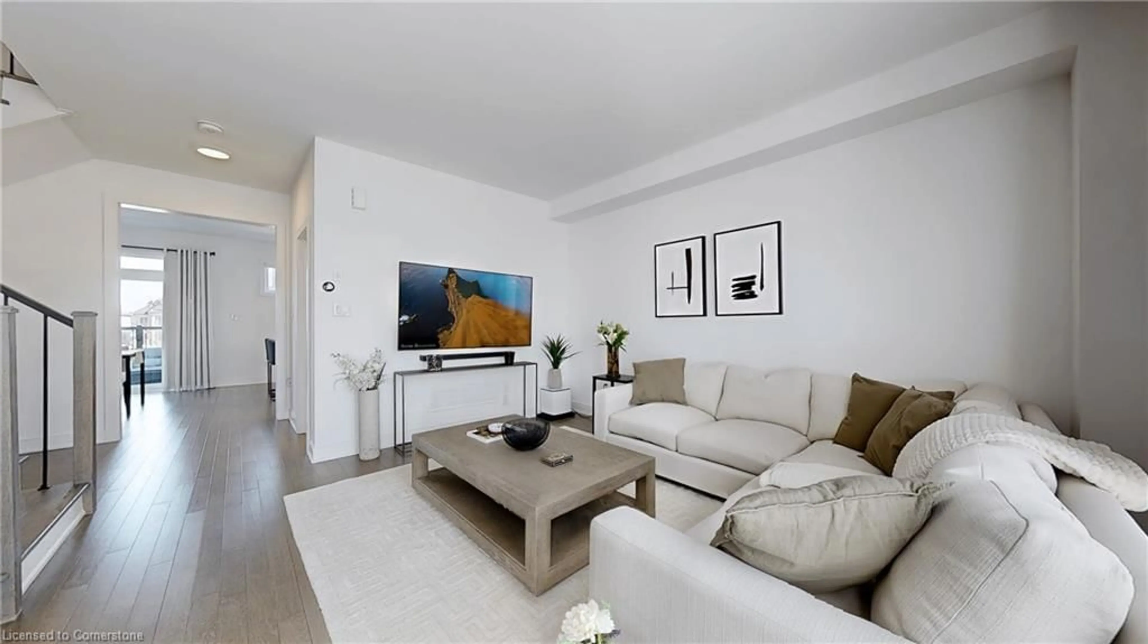Living room with furniture, unknown for 2497 Littlefield Crescent Cres, Halton Ontario L6M 5L9