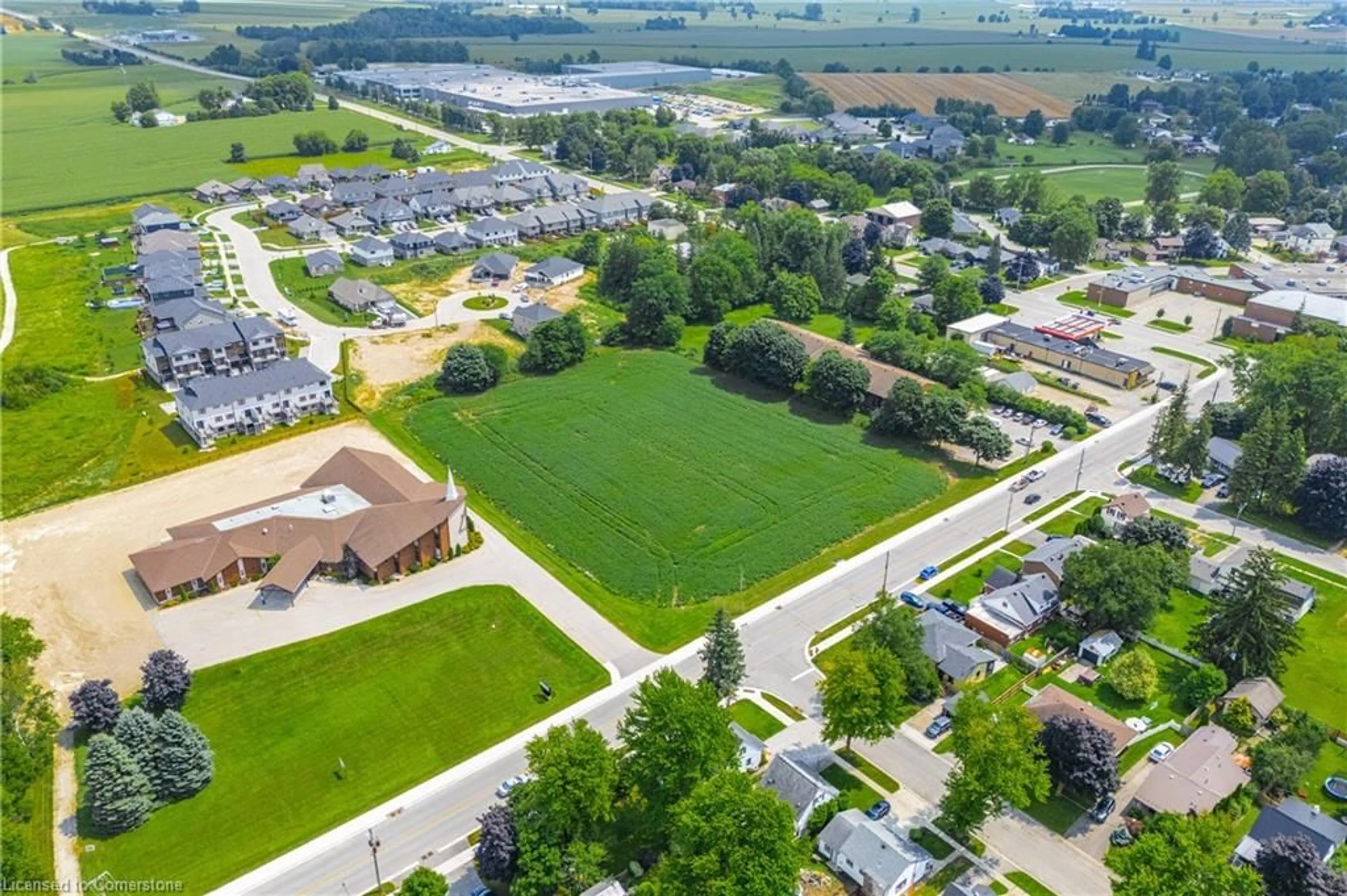 A pic from outside/outdoor area/front of a property/back of a property/a pic from drone, street for 20 Lot Conc #1, Palmerston Ontario N0G 2P0