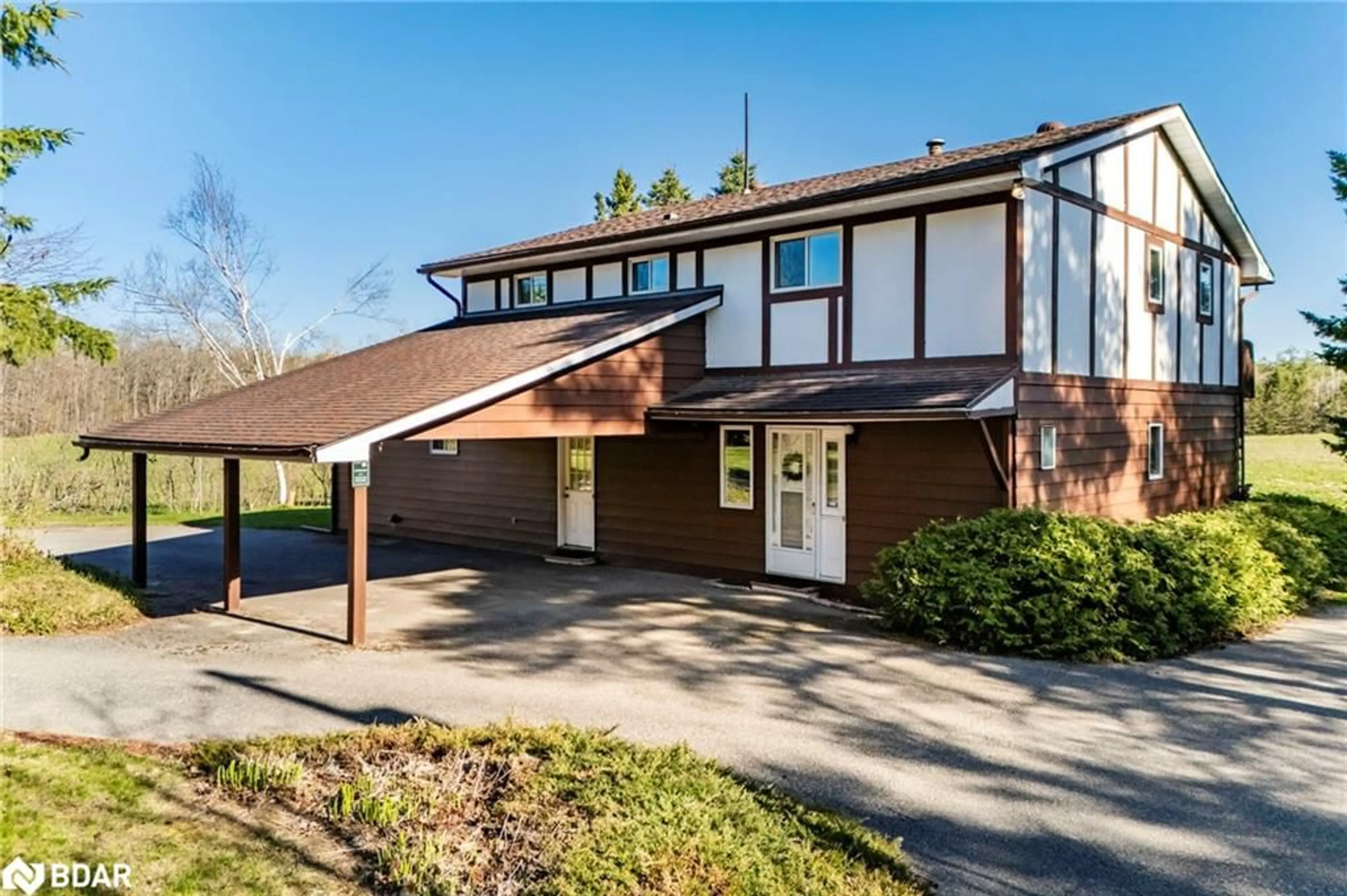 Home with brick exterior material, street for 2407 Line 3n Line, Oro-Medonte Ontario L0L 2L0