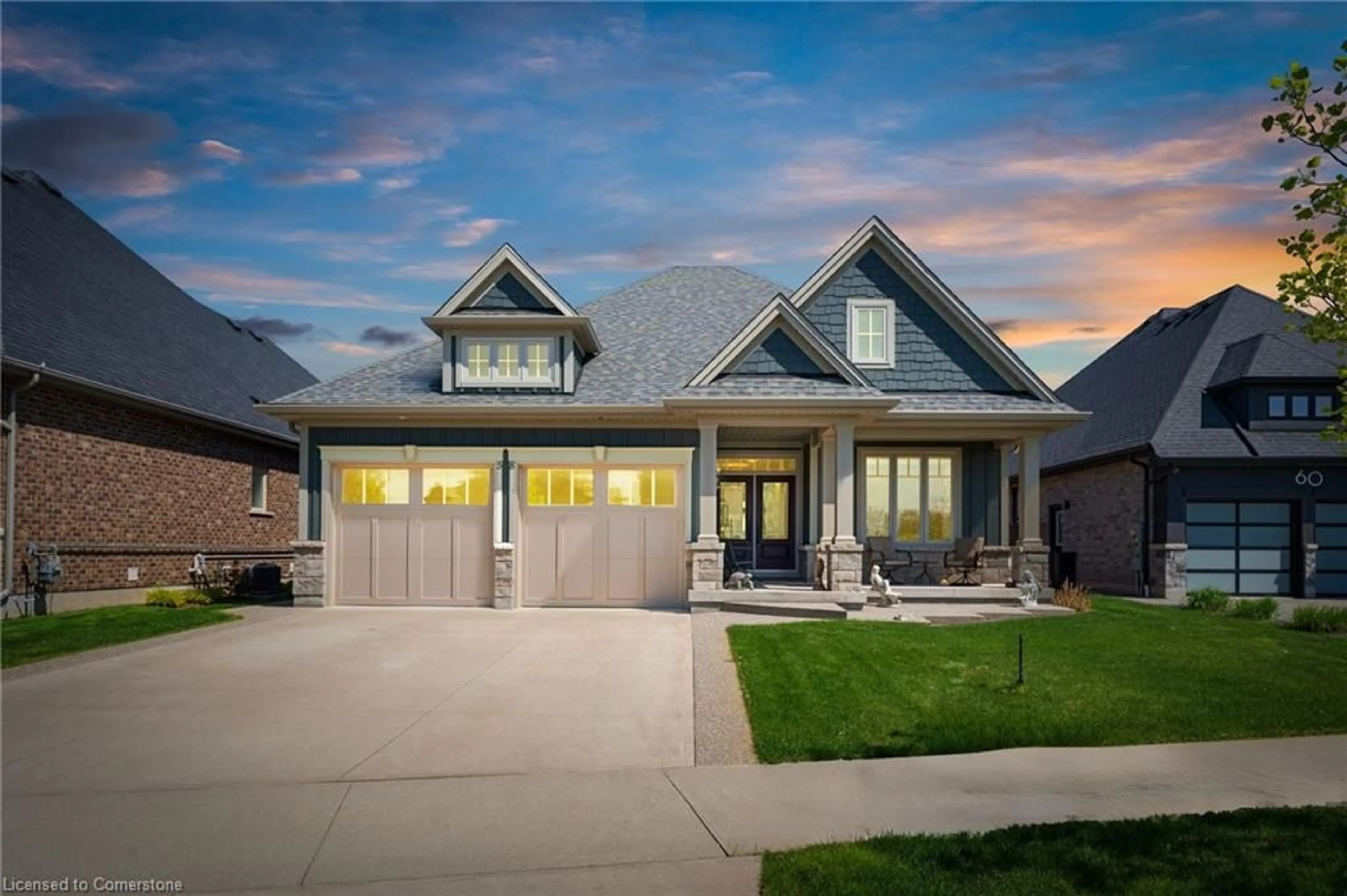 Home with brick exterior material, street for 58 Rosewood Crescent, Fonthill Ontario L0S 1E6