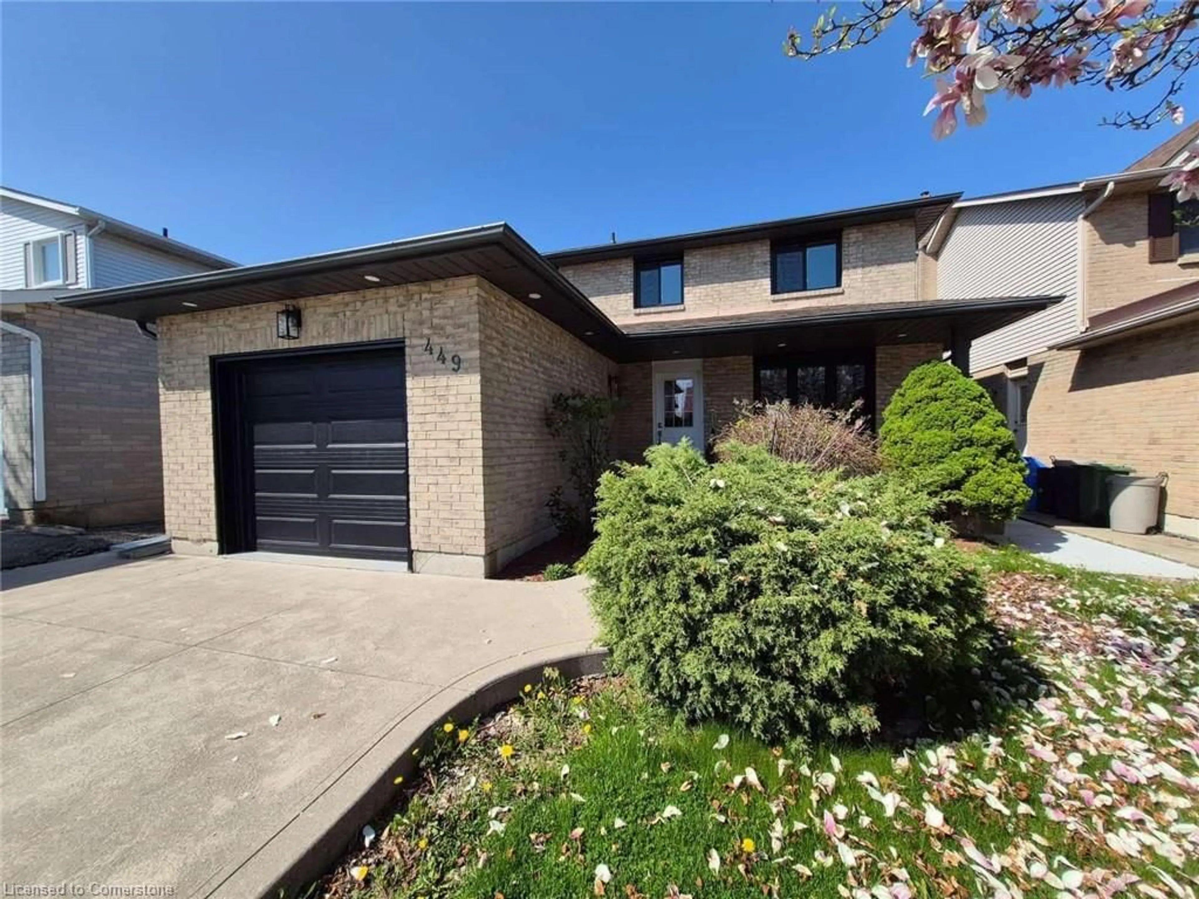 Home with brick exterior material, street for 449 Acadia Dr, Hamilton Ontario L8W 3A2