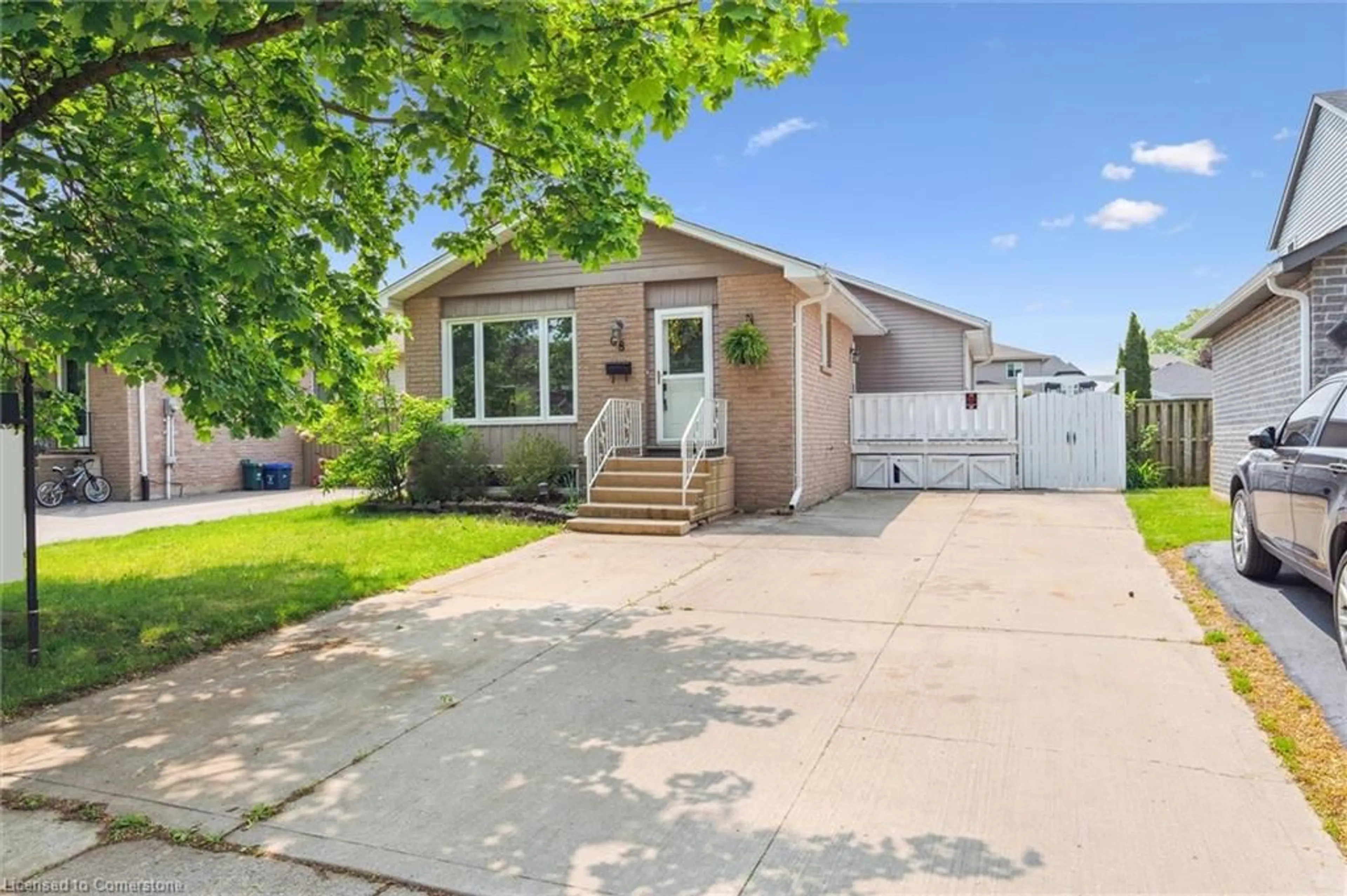 Home with vinyl exterior material, street for 68 Angela Cres, Cambridge Ontario N1S 4B6