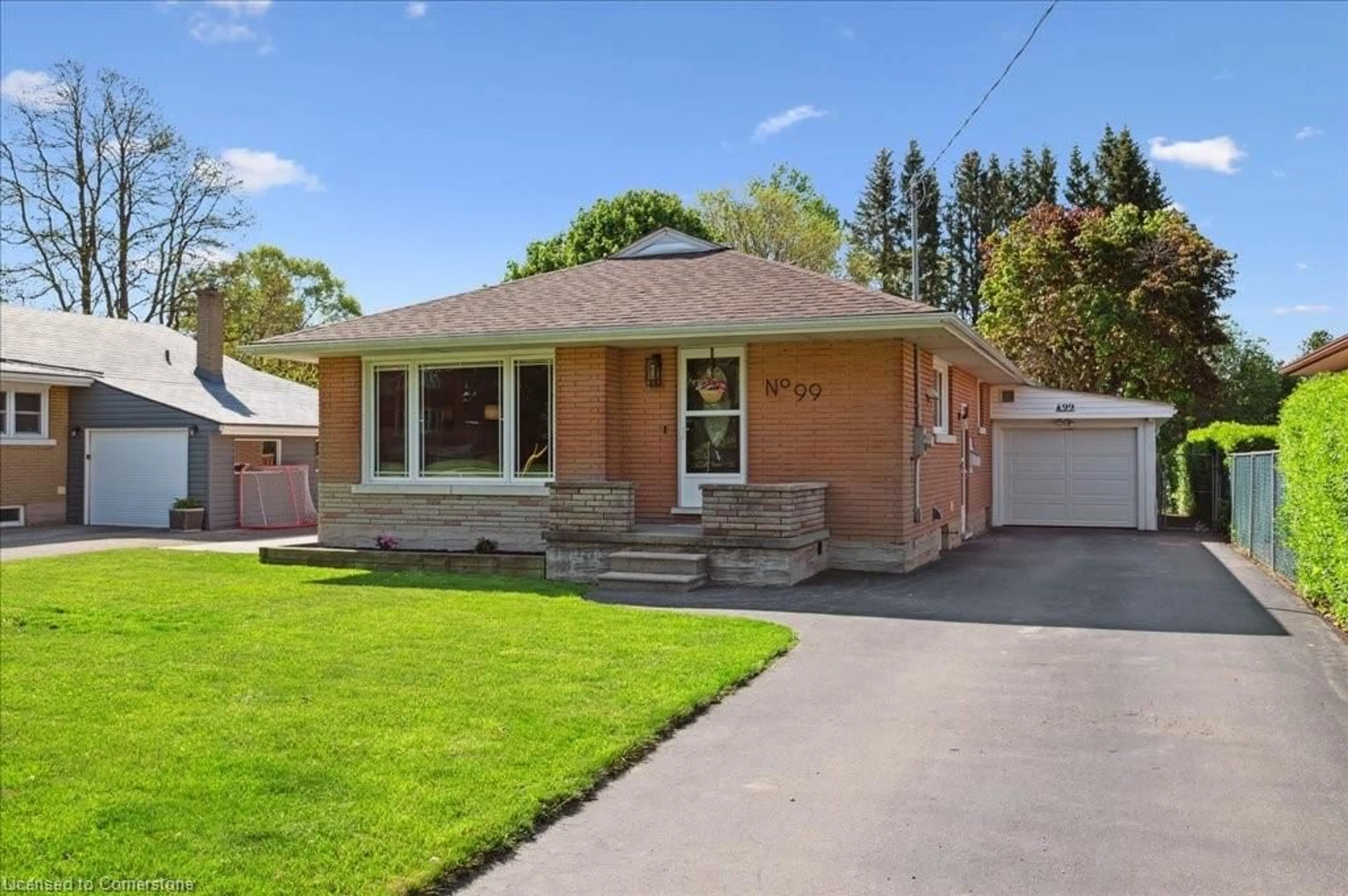 Home with brick exterior material, street for 99 Brandon Ave, Kitchener Ontario N2M 2J2