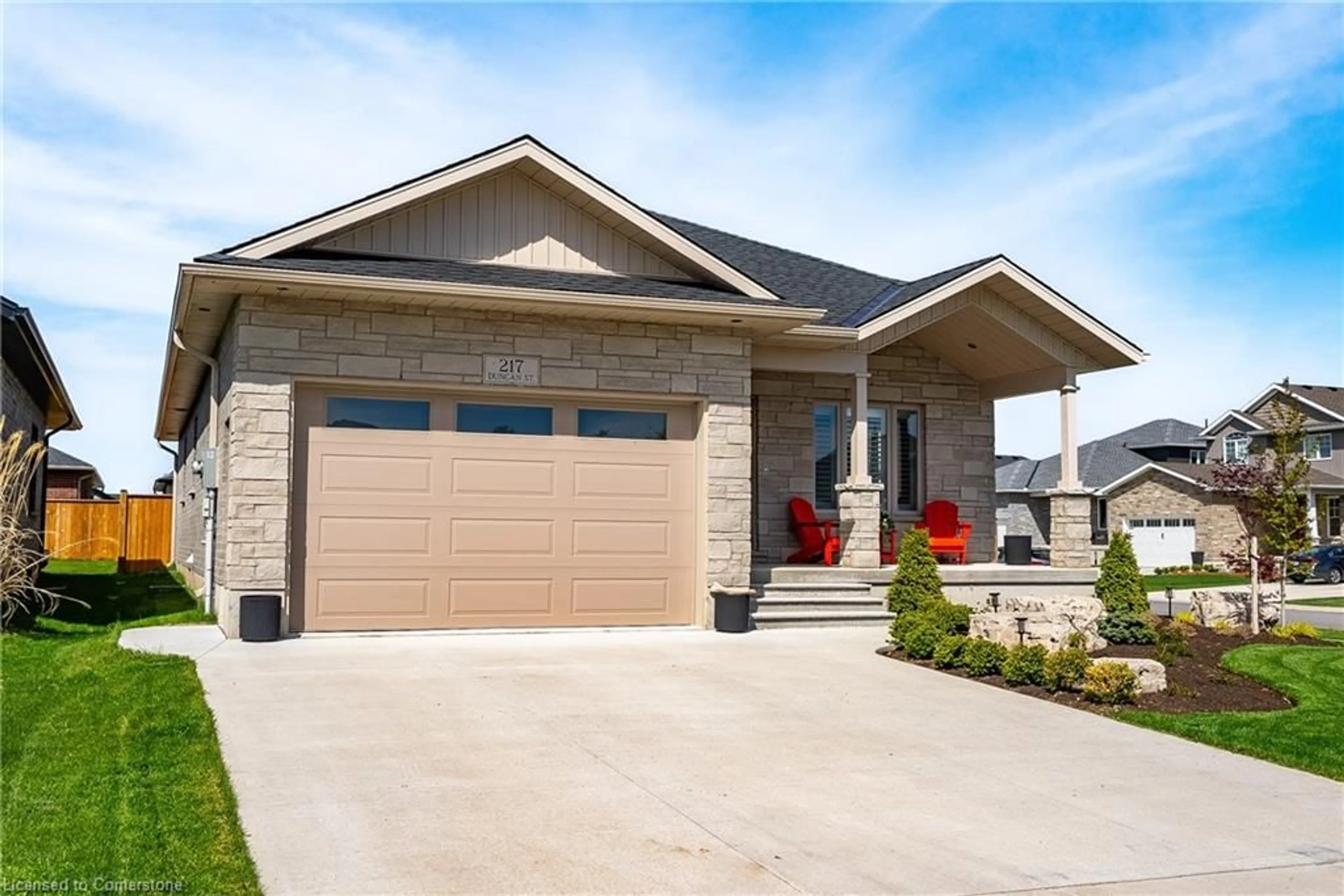 Home with brick exterior material, street for 217 Duncan St, Mitchell Ontario N0K 1N0