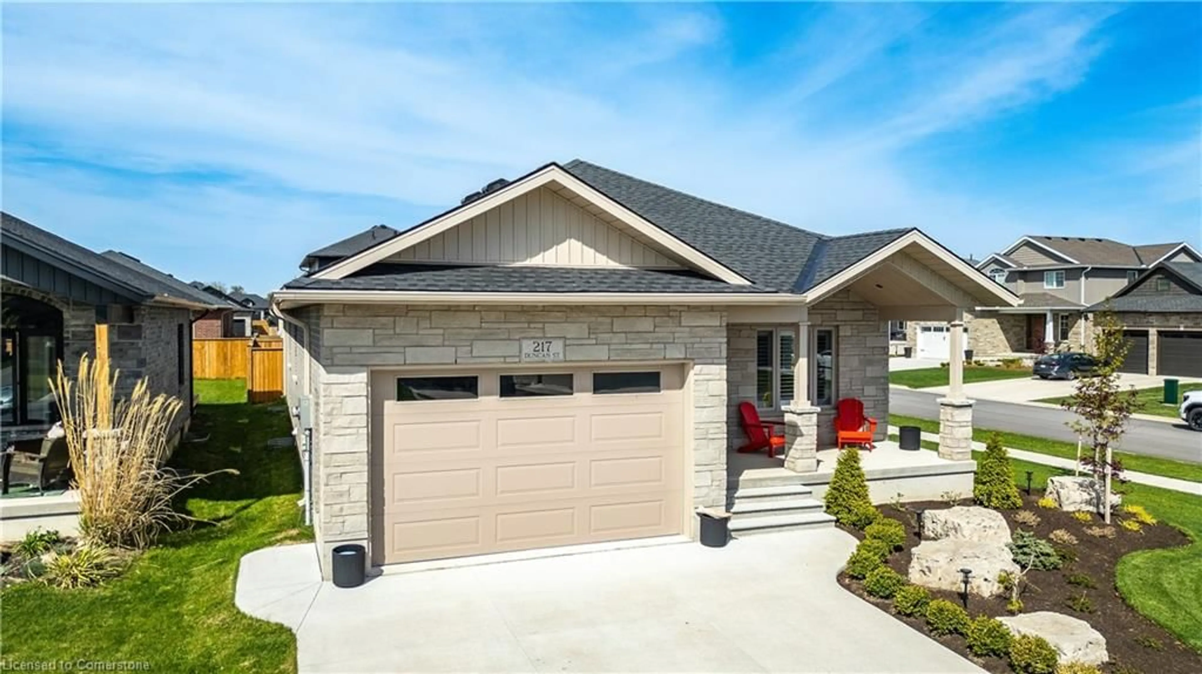Home with brick exterior material, street for 217 Duncan St, Mitchell Ontario N0K 1N0