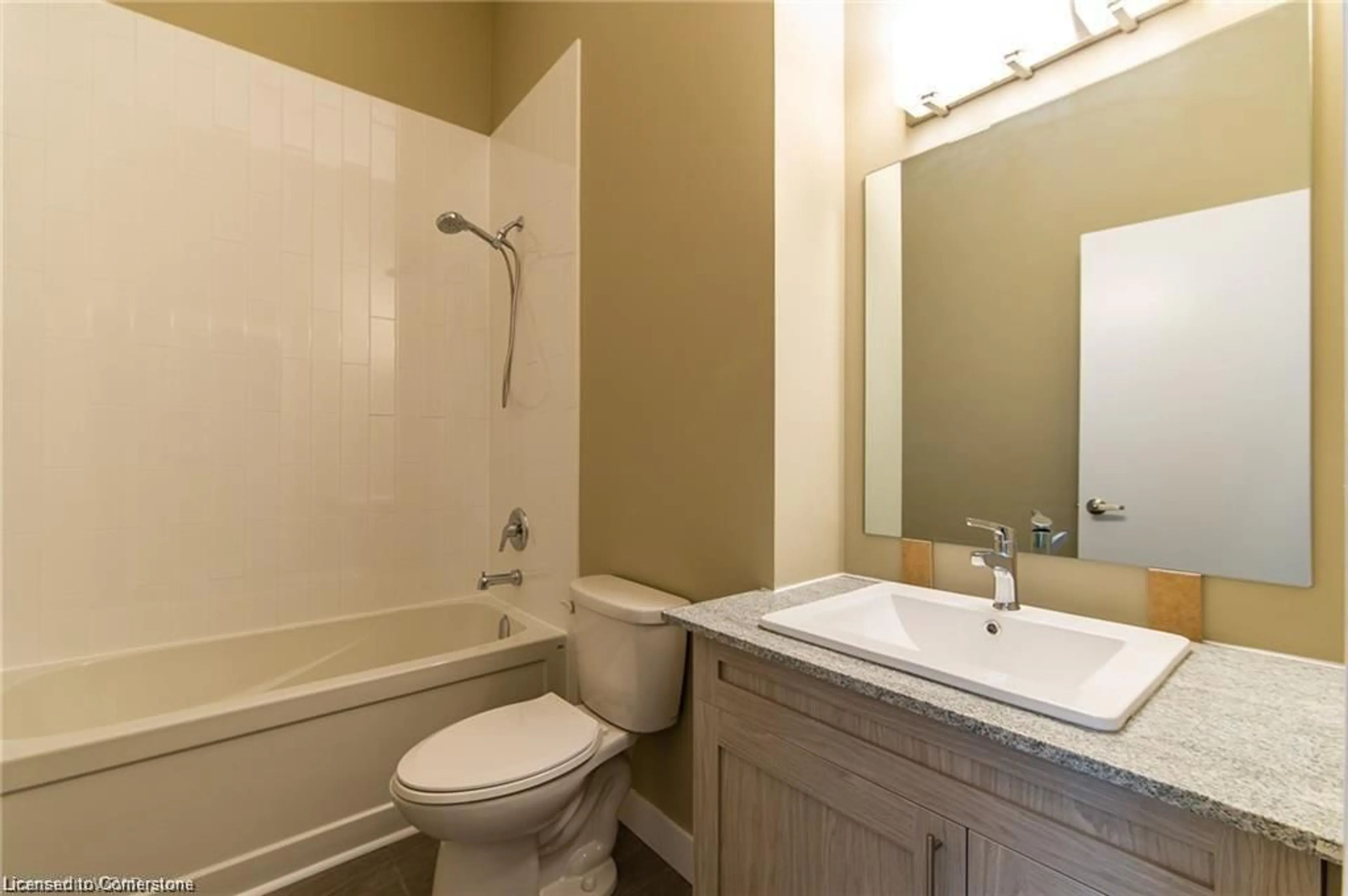 Standard bathroom, ceramic/tile floor for 100 Garment St #210, Kitchener Ontario N2G 0C3