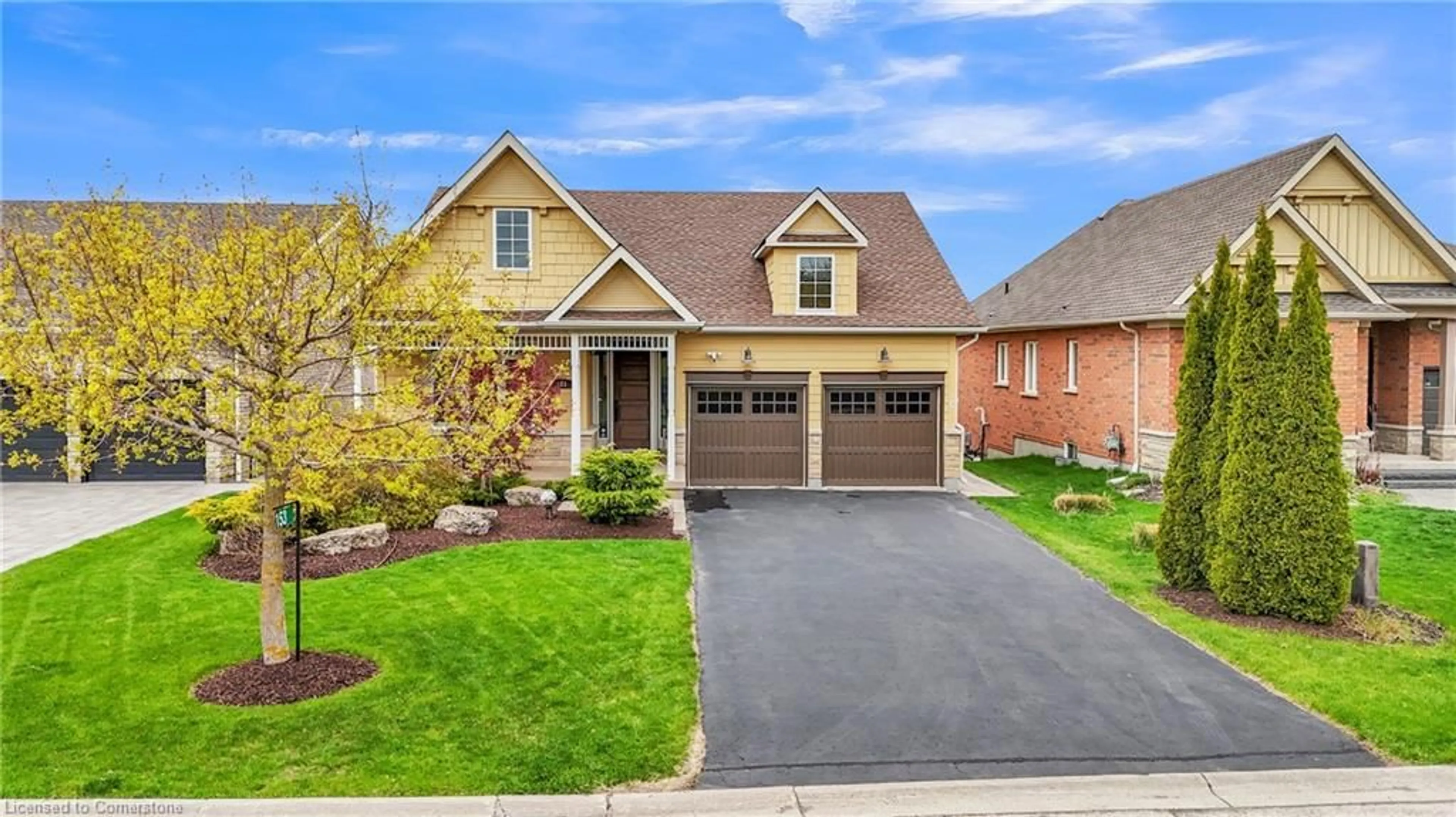 Home with brick exterior material, street for 153 Aberfoyle Mill Cres, Aberfoyle Ontario N0B 2J0