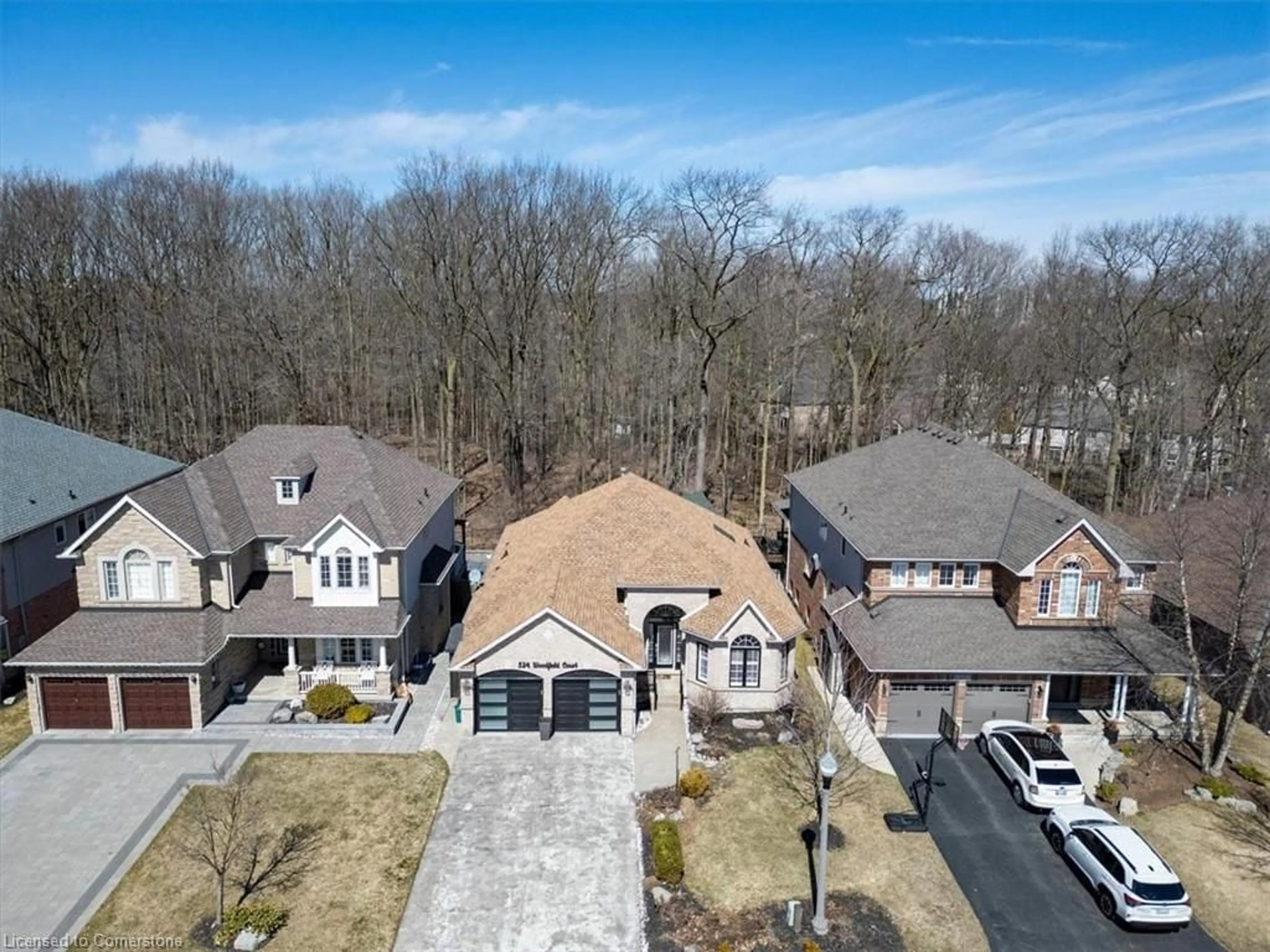 A pic from outside/outdoor area/front of a property/back of a property/a pic from drone, street for 524 Woodfield Crt, Kitchener Ontario N2P 2S8