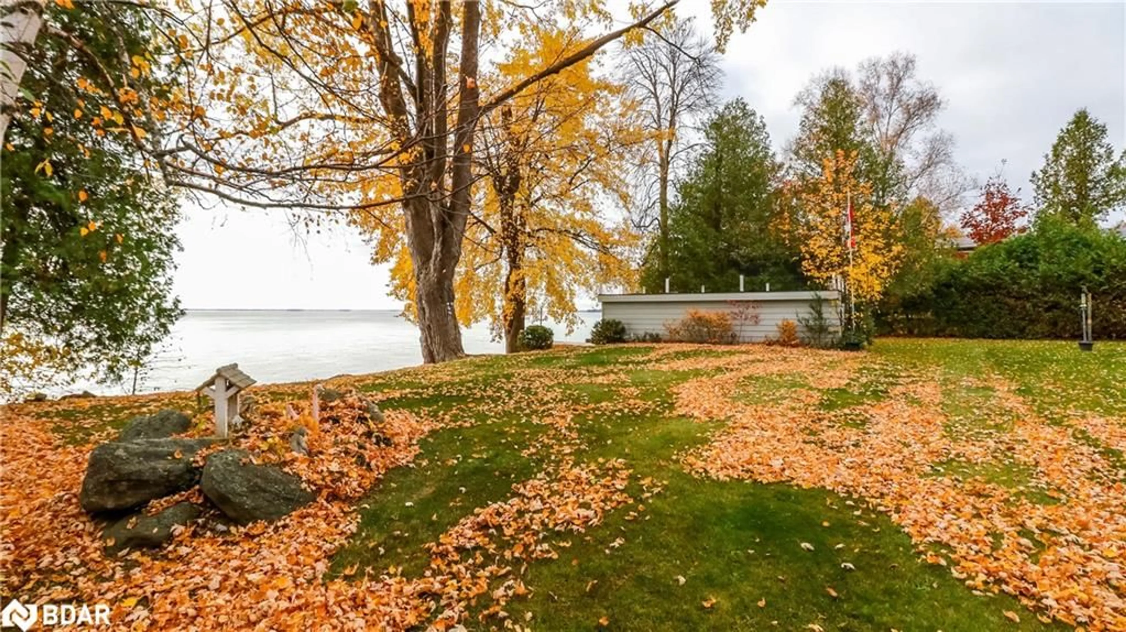 Patio, water/lake/river/ocean view for 155 Parkside Dr Dr, Oro-Medonte Ontario L3V 0K8