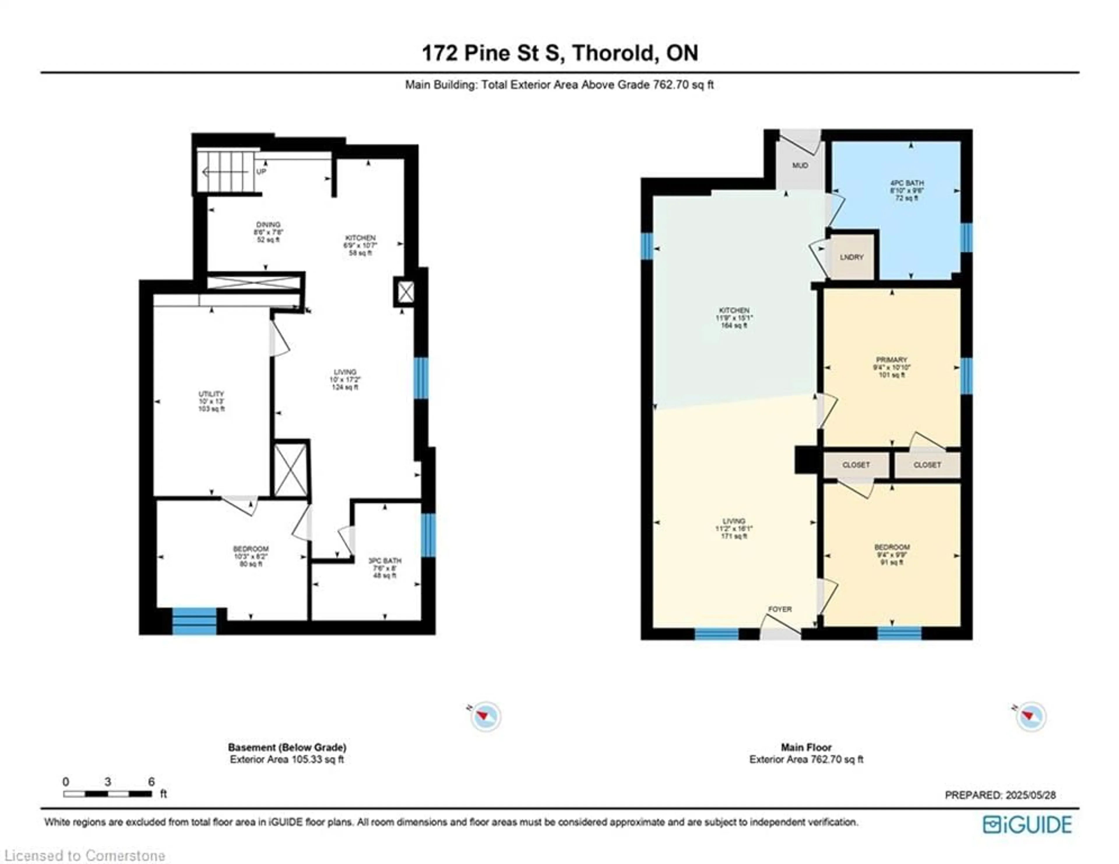Floor plan for 172 Pine St, Thorold Ontario L2V 3M4