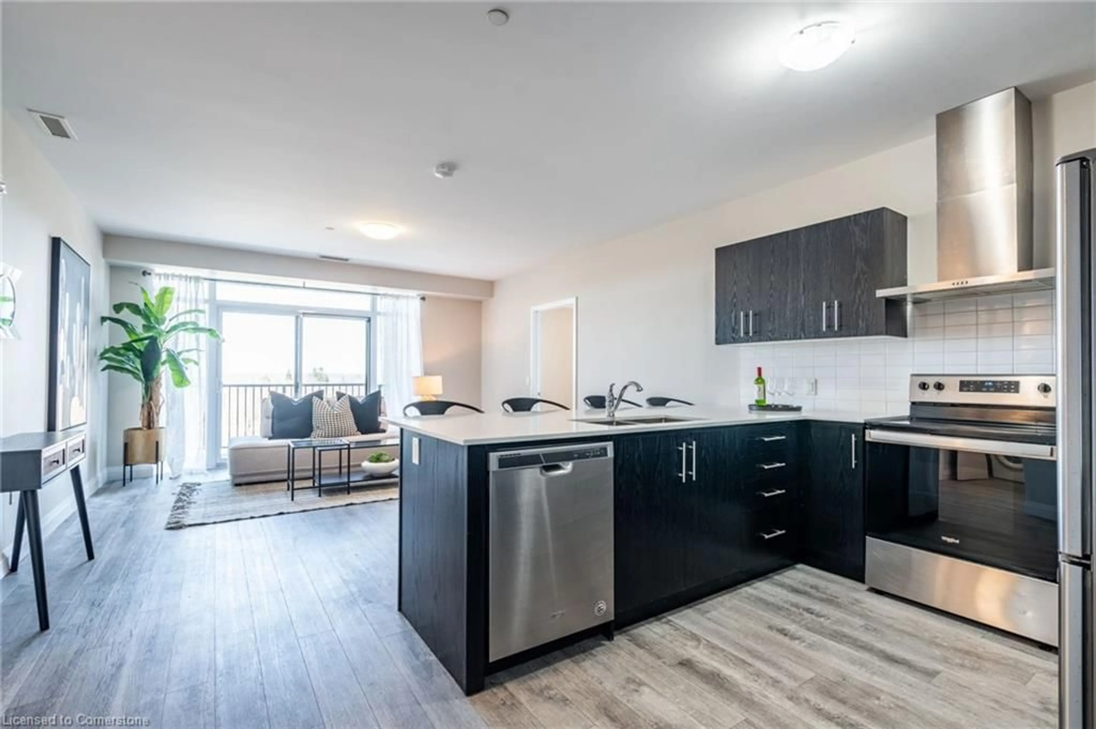 Open concept kitchen, unknown for 1 Redfern Ave #441, Hamilton Ontario L9C 0E6