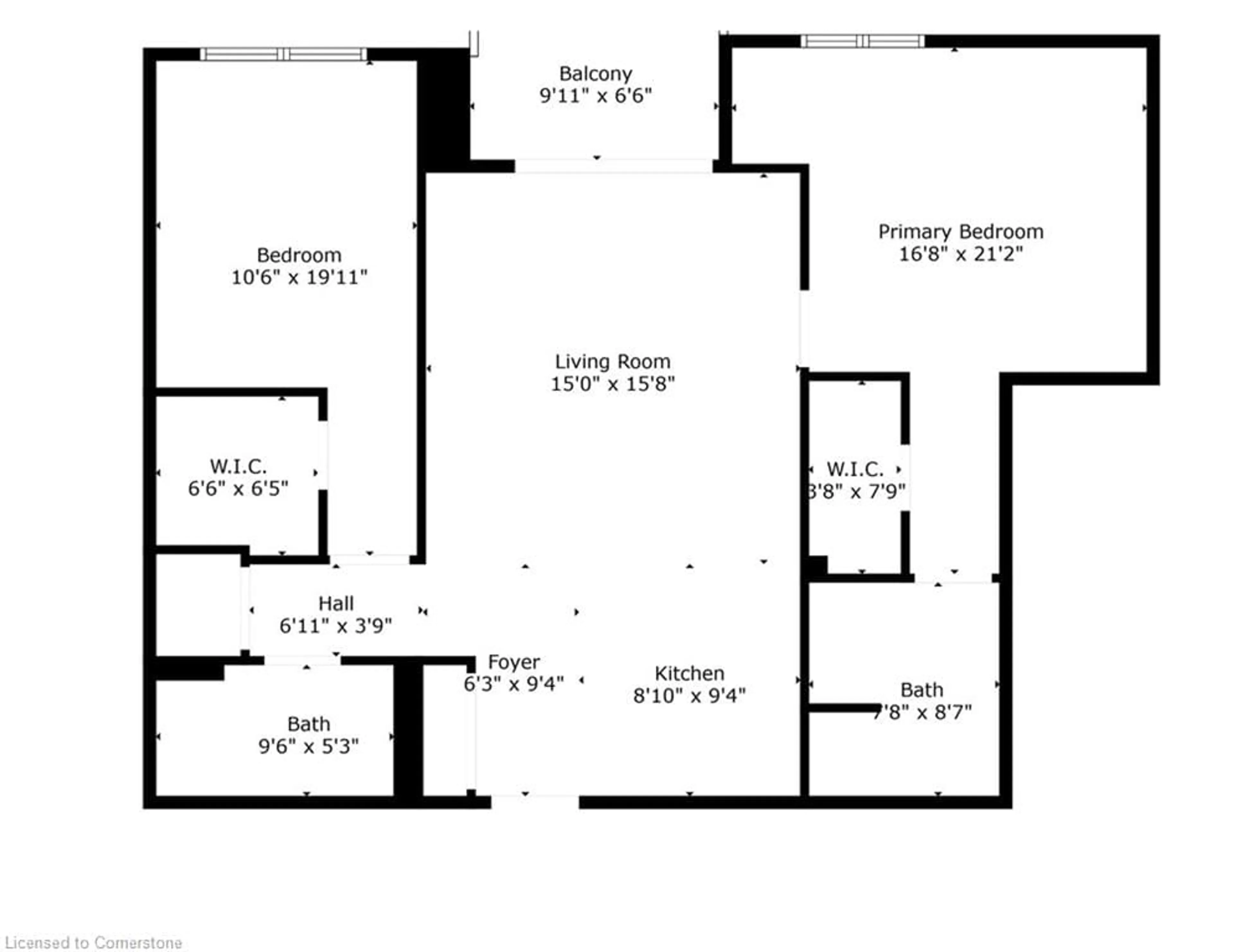 Floor plan for 1 Redfern Ave #441, Hamilton Ontario L9C 0E6