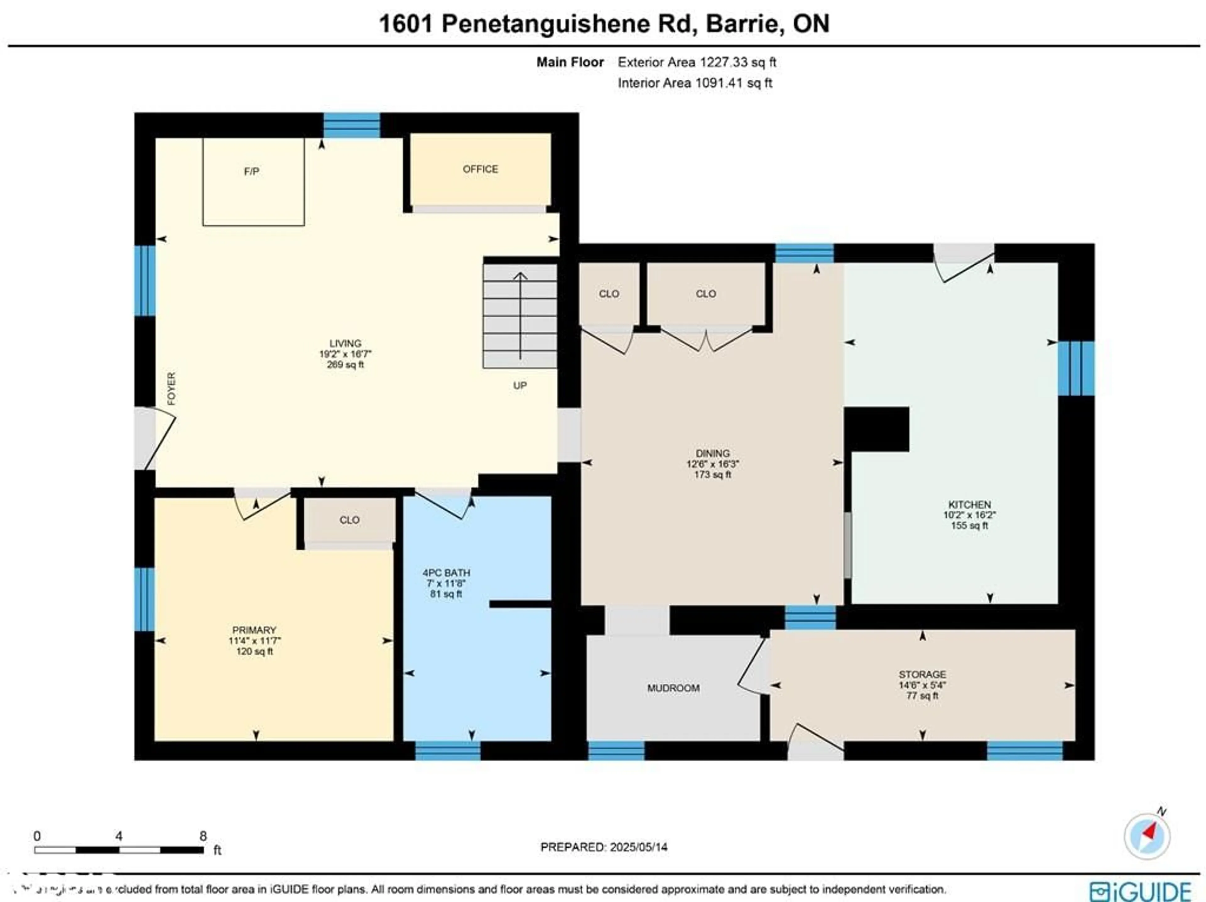 Floor plan for 1601 Penetanguishene Rd, Dalston Ontario L4M 4Y8