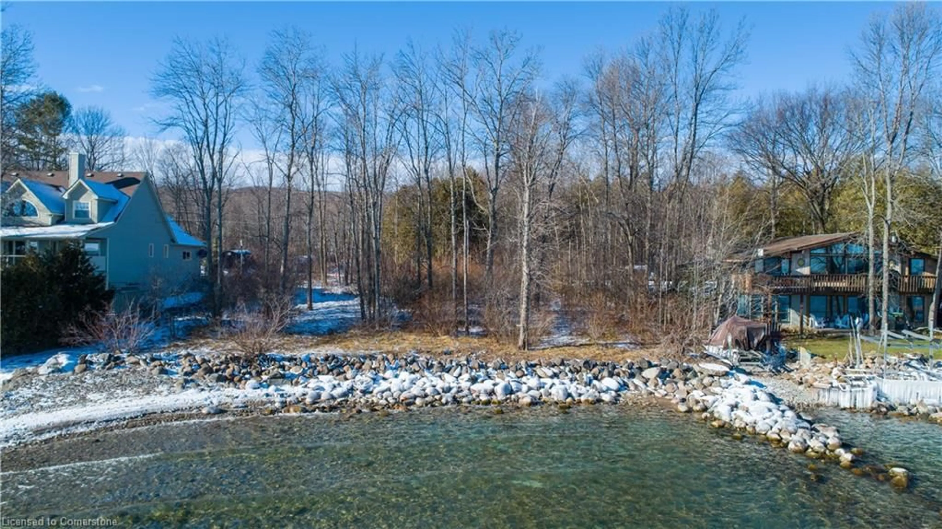 A pic from outside/outdoor area/front of a property/back of a property/a pic from drone, water/lake/river/ocean view for 263/265 Cedar Ave, Meaford Ontario N4L 1W5