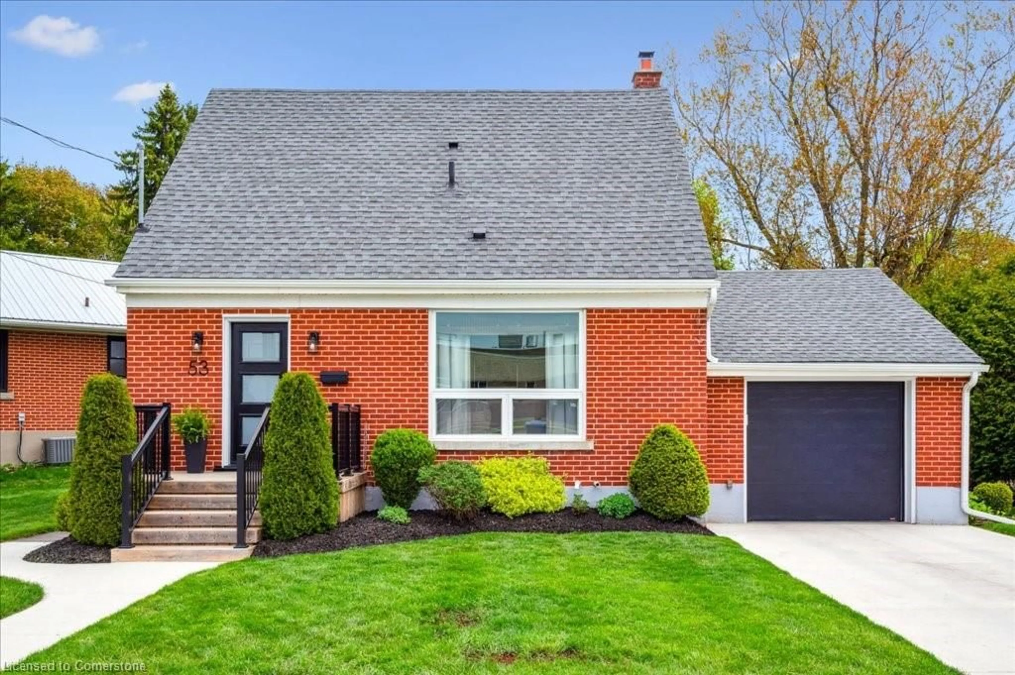 Home with brick exterior material, street for 53 Westmount Rd, Guelph Ontario N1H 5H6
