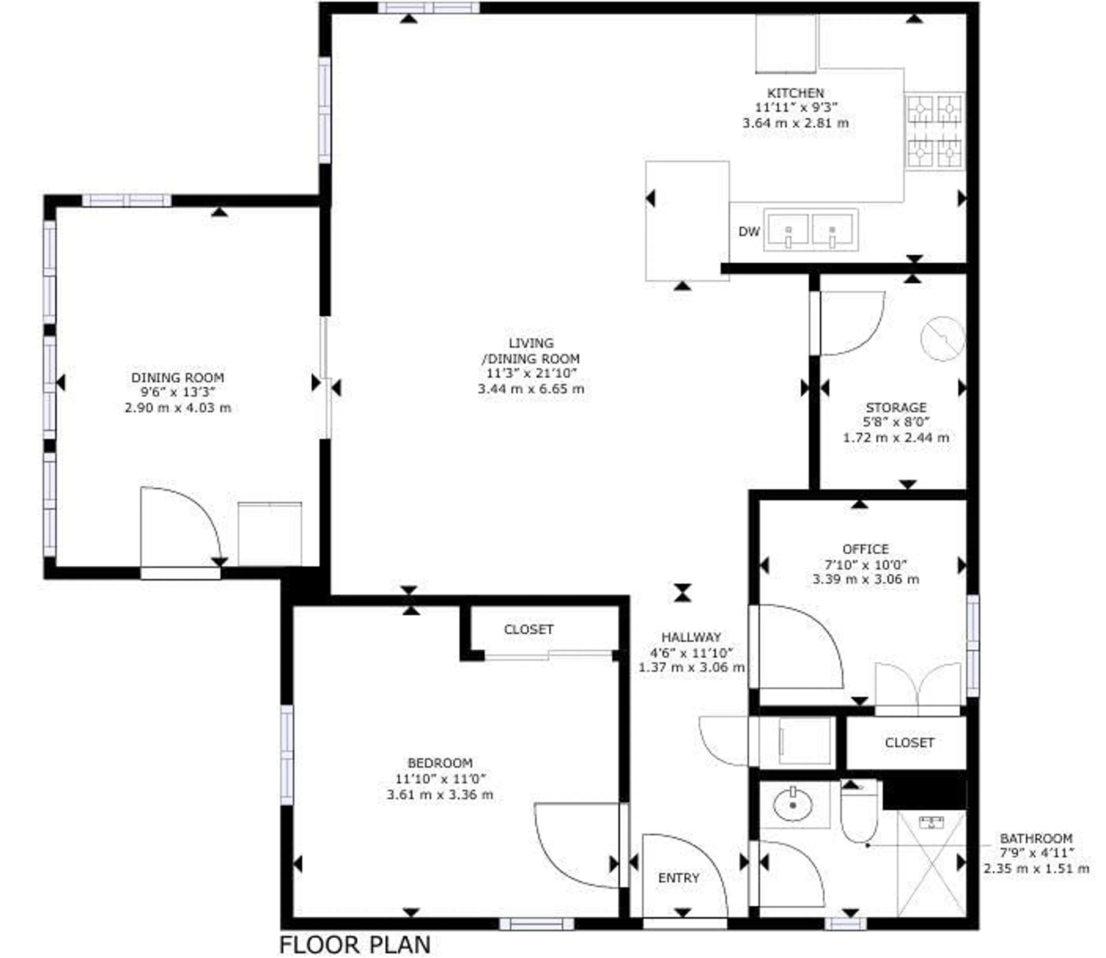 Floor plan for 1105 Lakeshore Road Rd, Gooderham Ontario K0M 1R0