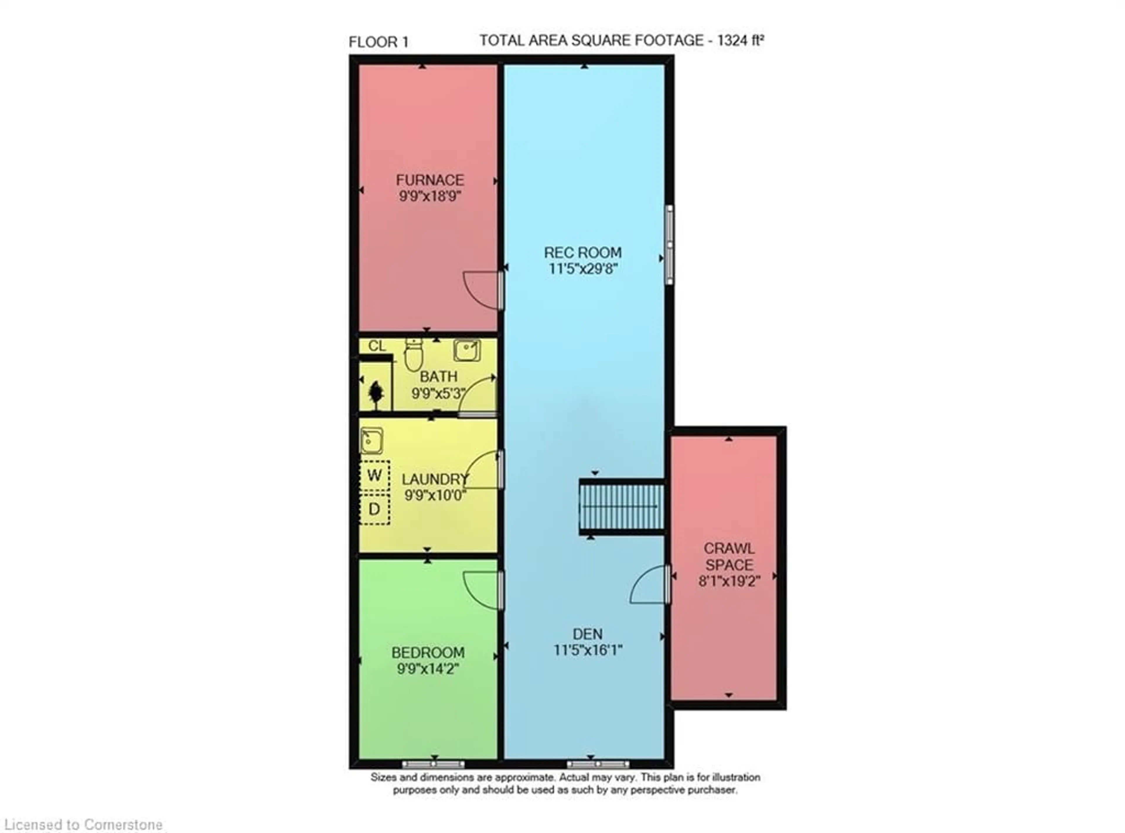 Floor plan for 47 Marley Cres, Jarvis Ontario N0A 1J0