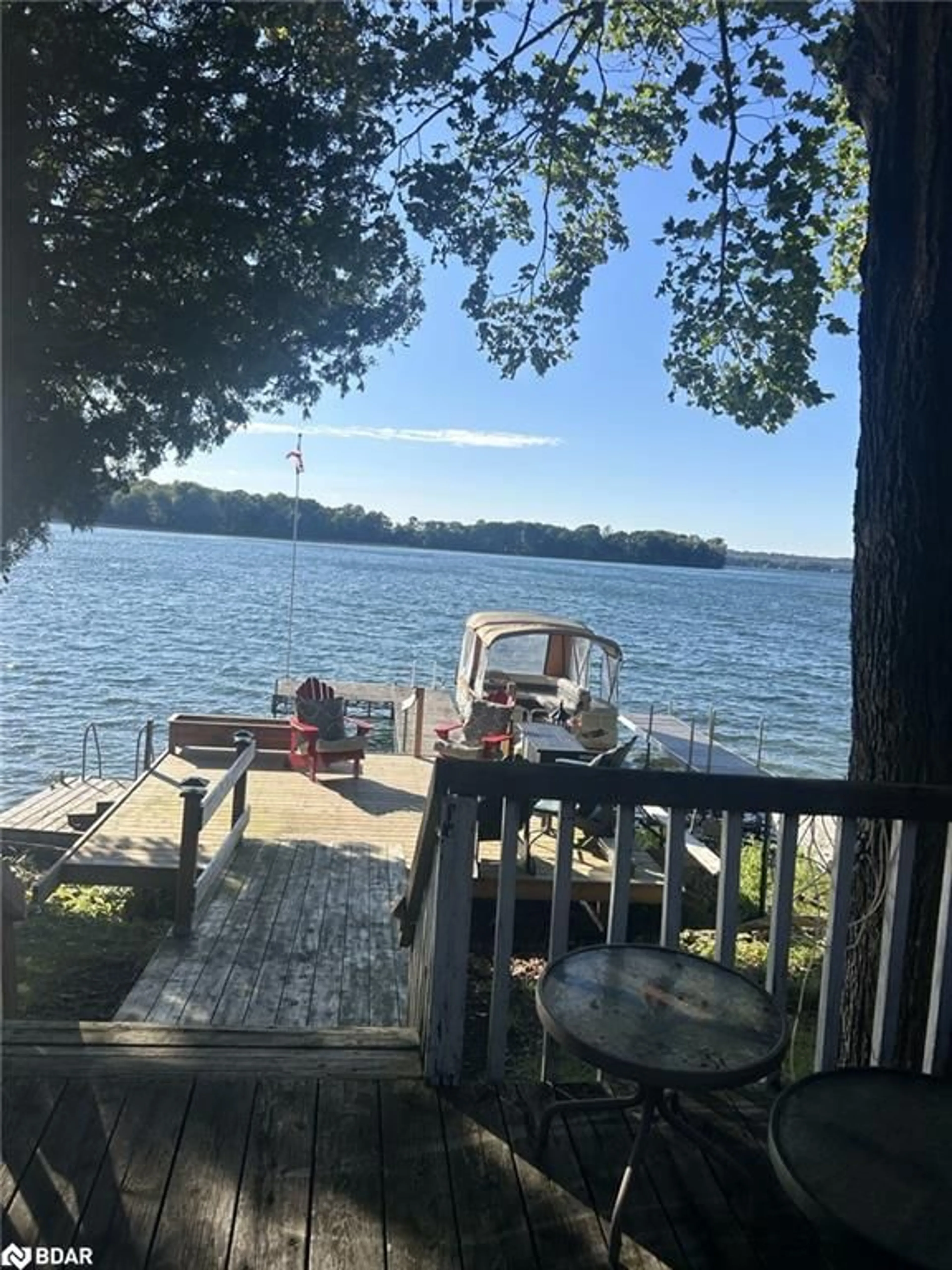 Patio, water/lake/river/ocean view for 1241 Horseshoe Island, Orillia Ontario L3V 0T3
