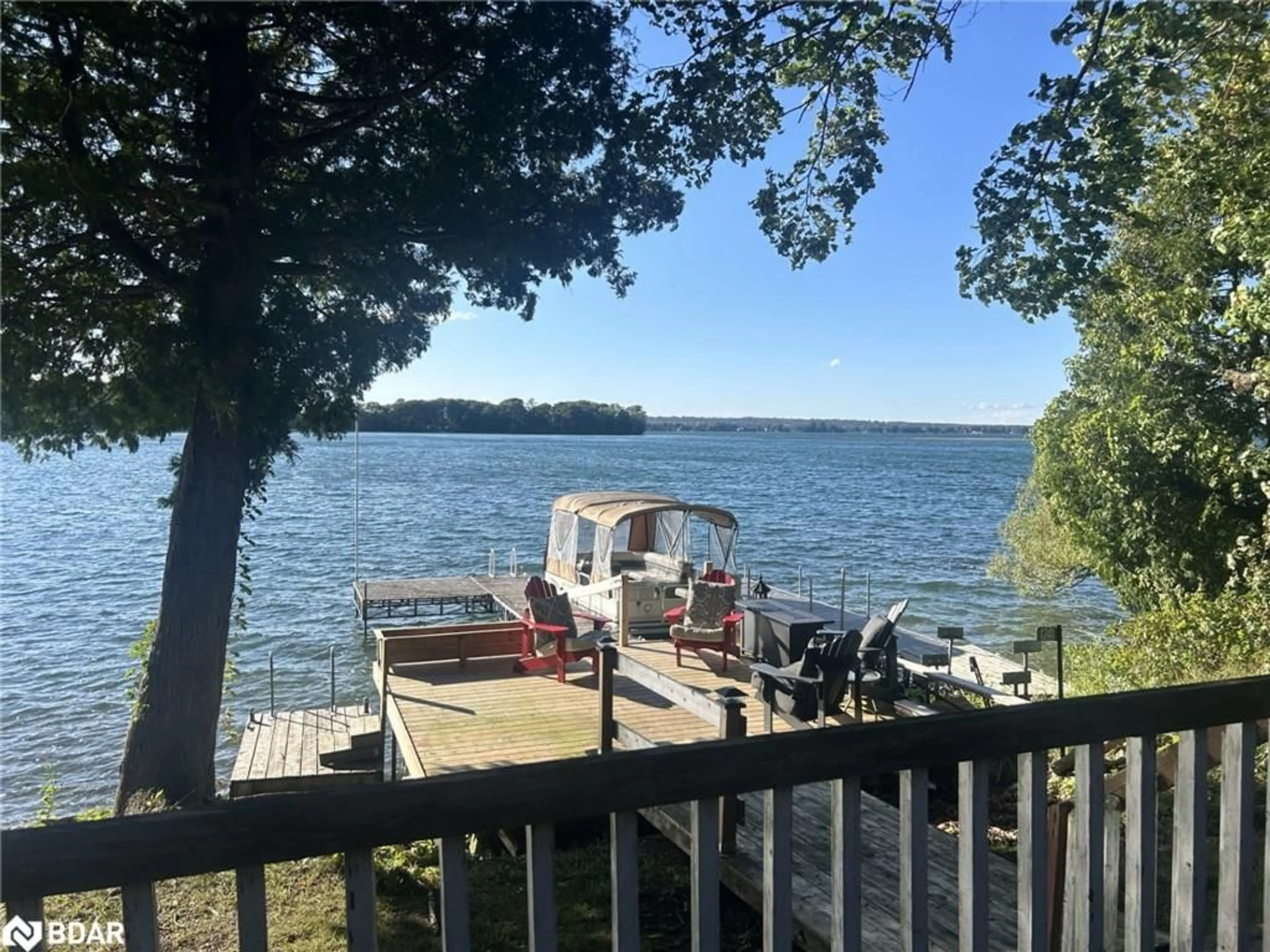 Patio, water/lake/river/ocean view for 1241 Horseshoe Island, Orillia Ontario L3V 0T3