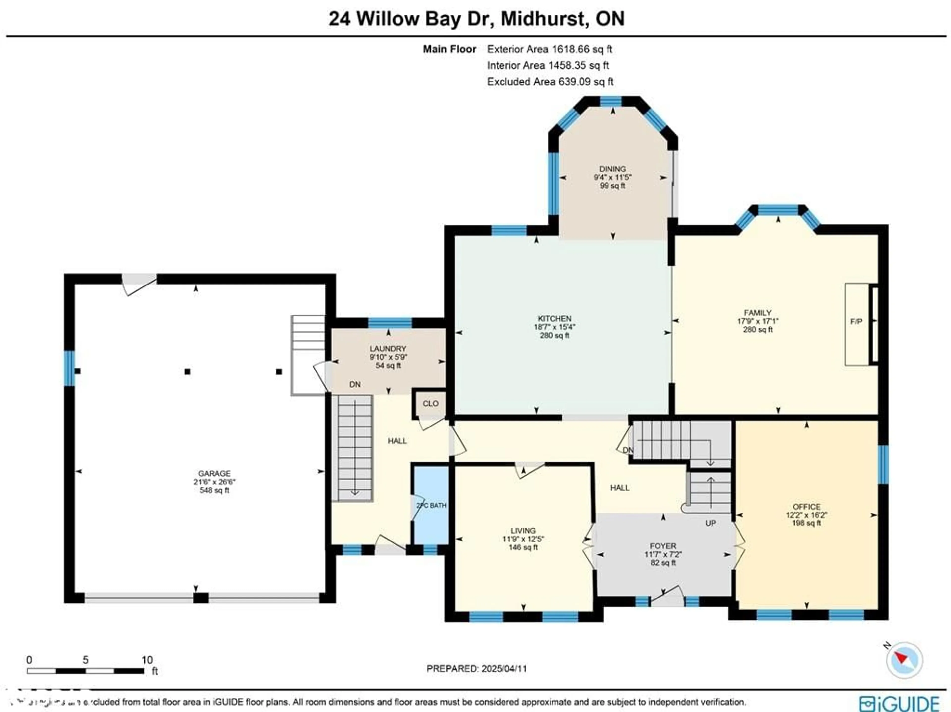 Floor plan for 24 Willow Bay Dr, Midhurst Ontario L9X 0R2