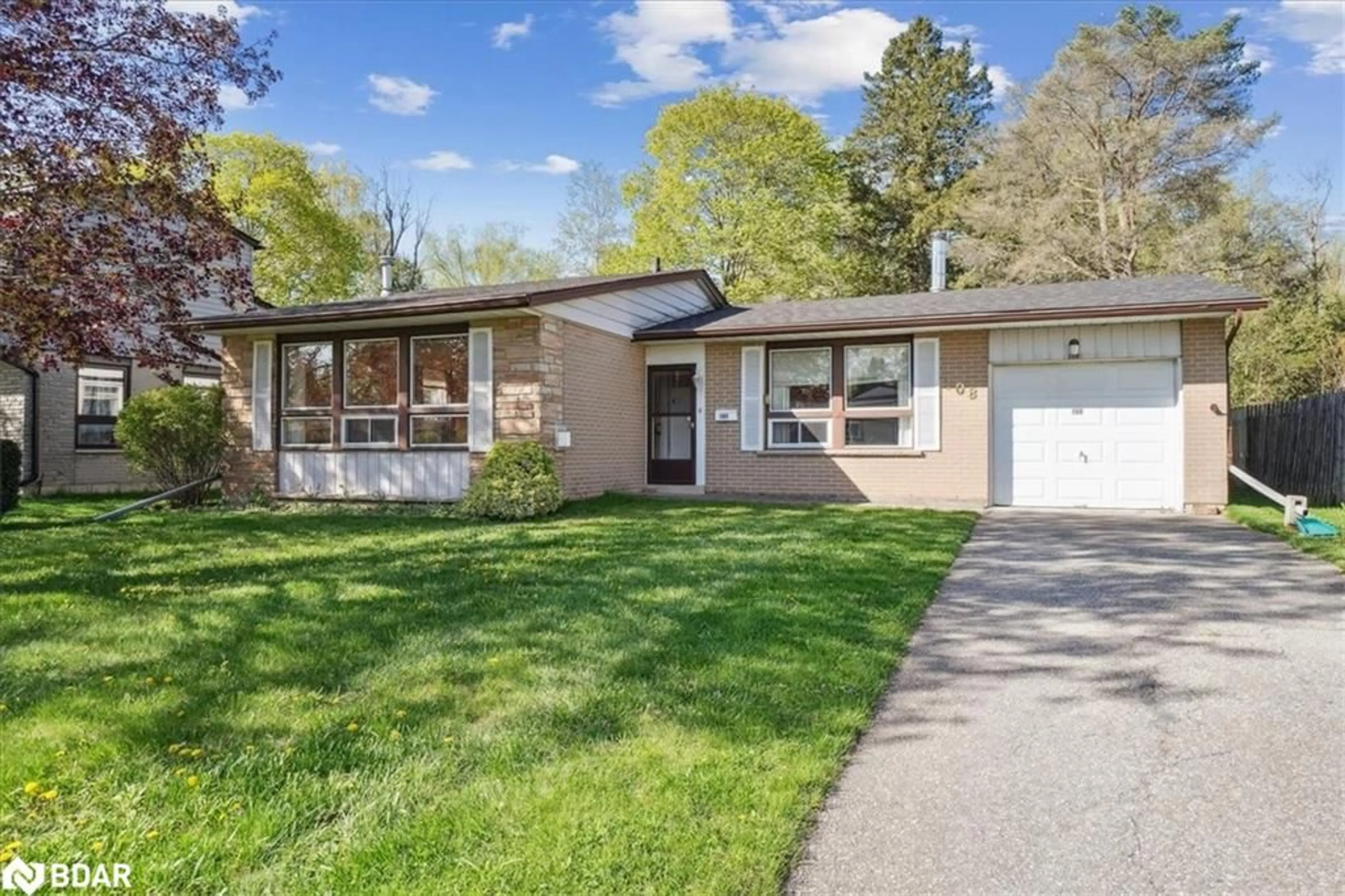 Home with vinyl exterior material, street for 108 Elmore Dr, Acton Ontario L7J 1T2