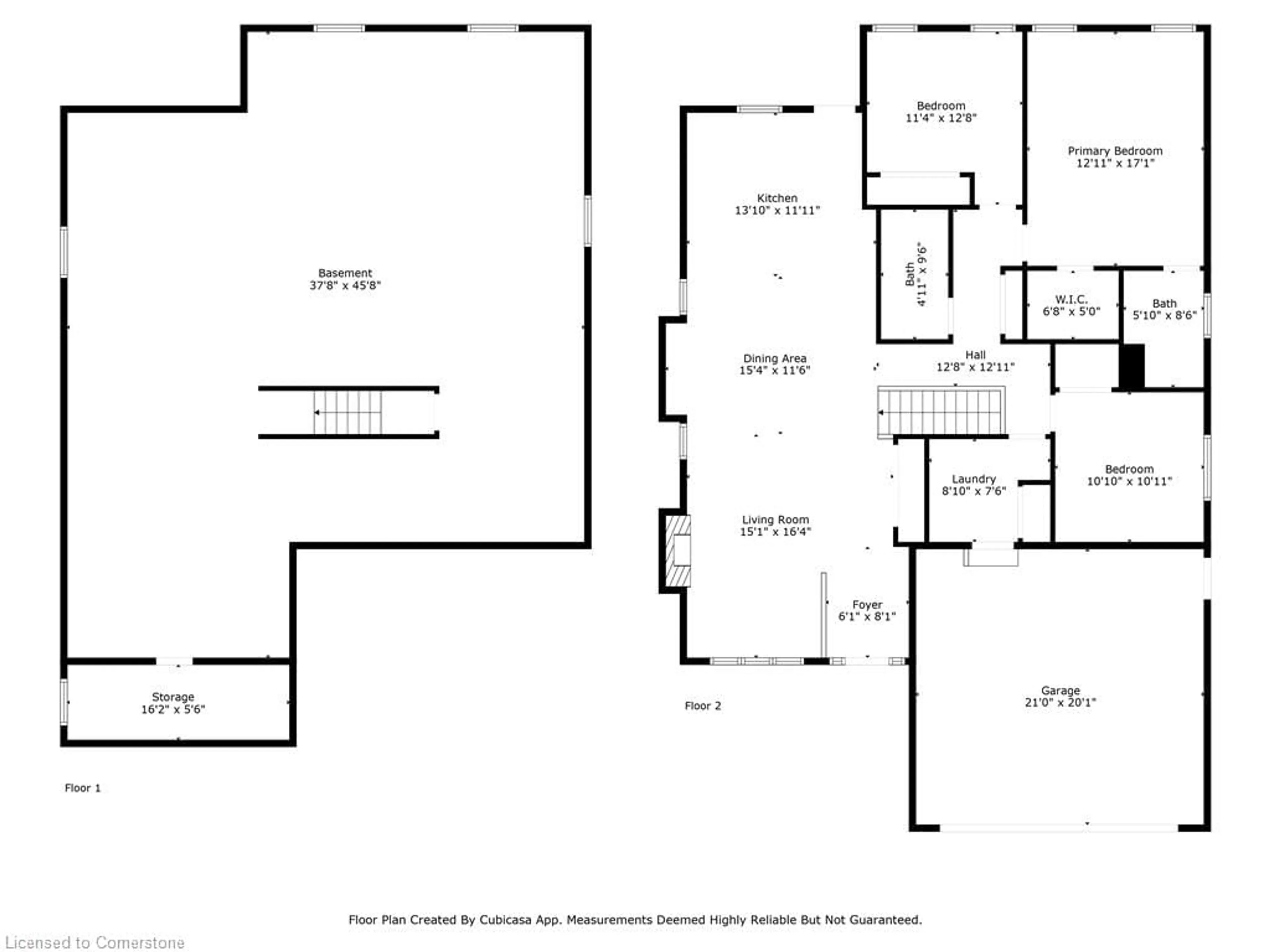 Floor plan for 47 First St Louth, St. Catharines Ontario L2W 1C7
