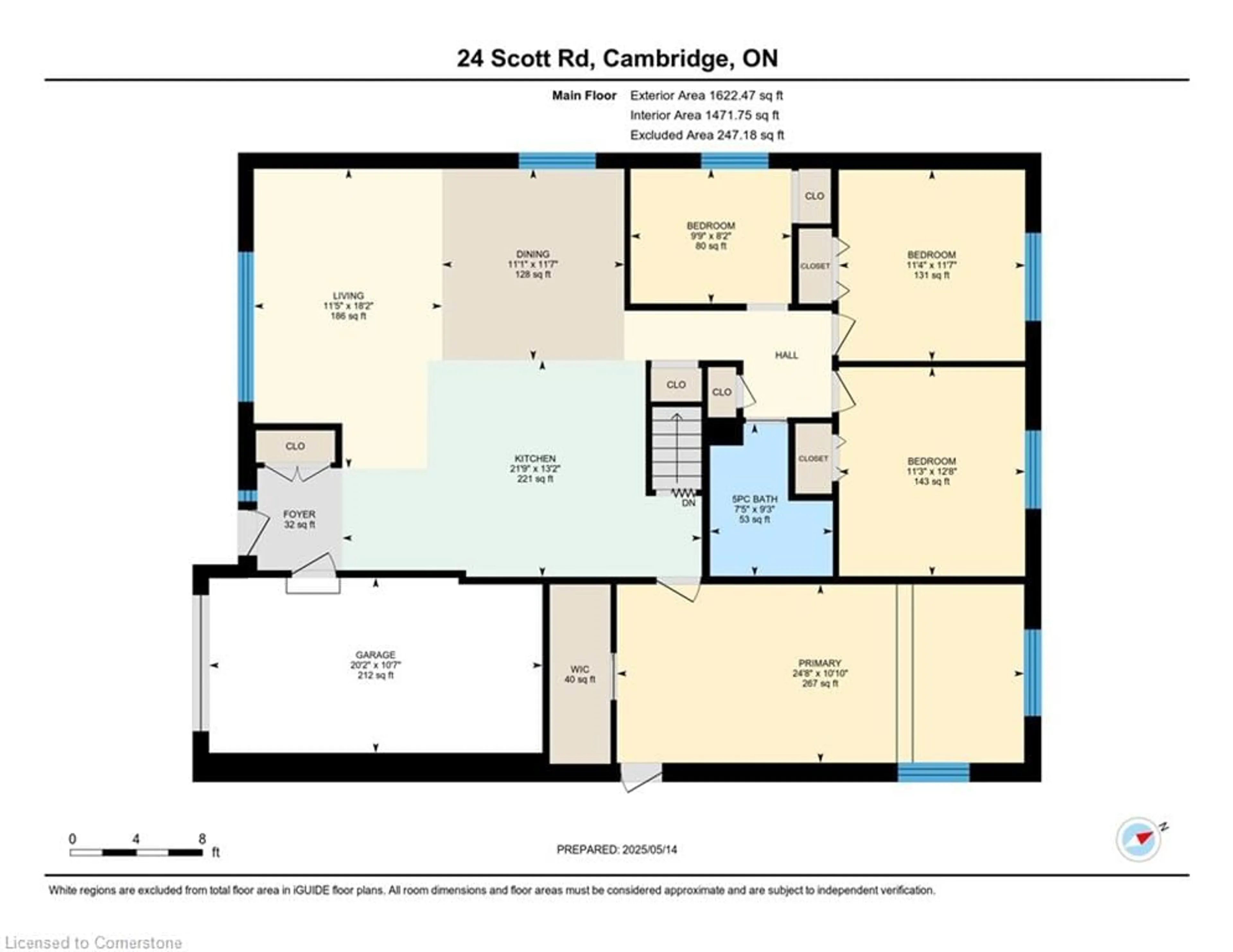 Floor plan for 24 Scott Rd, Cambridge Ontario N3C 2X4