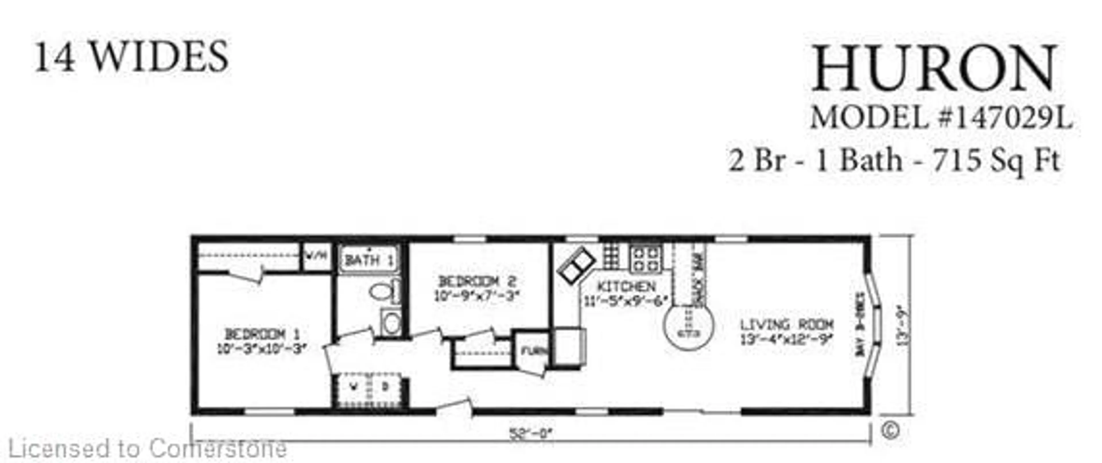 Floor plan for 1085 Concession 10 Rd #23, Flamborough Ontario N0B 2J0