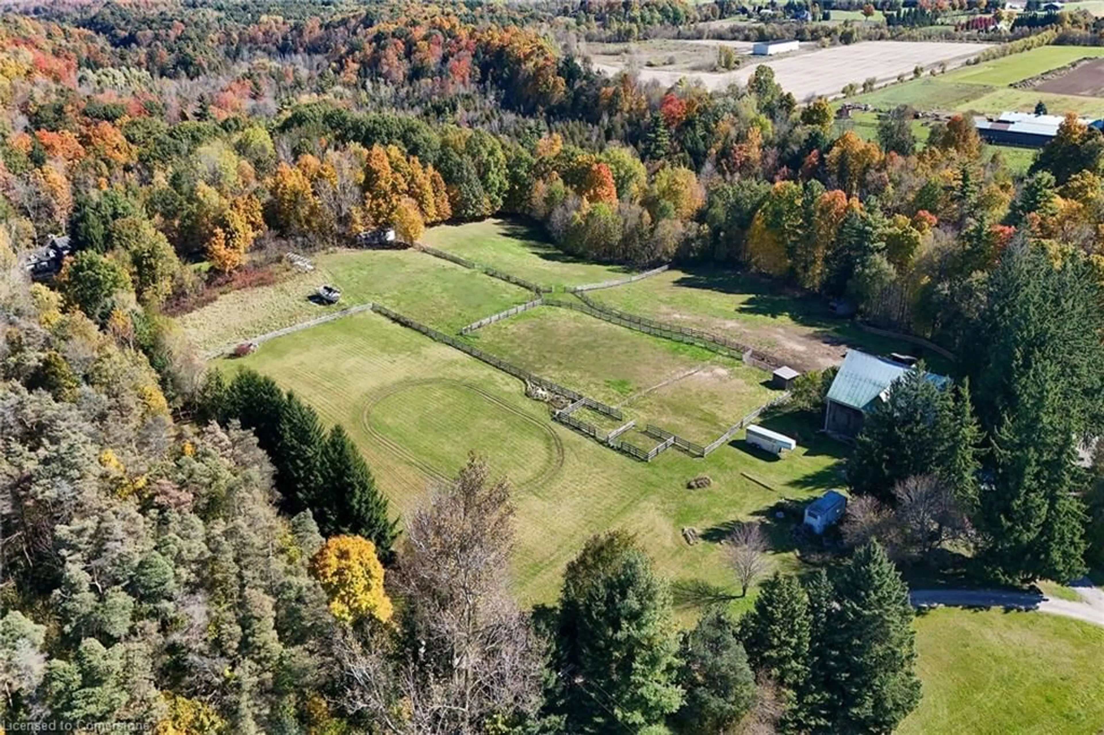A pic from outside/outdoor area/front of a property/back of a property/a pic from drone, unknown for 1396 Progreston Rd, Carlisle Ontario L0R 1H3
