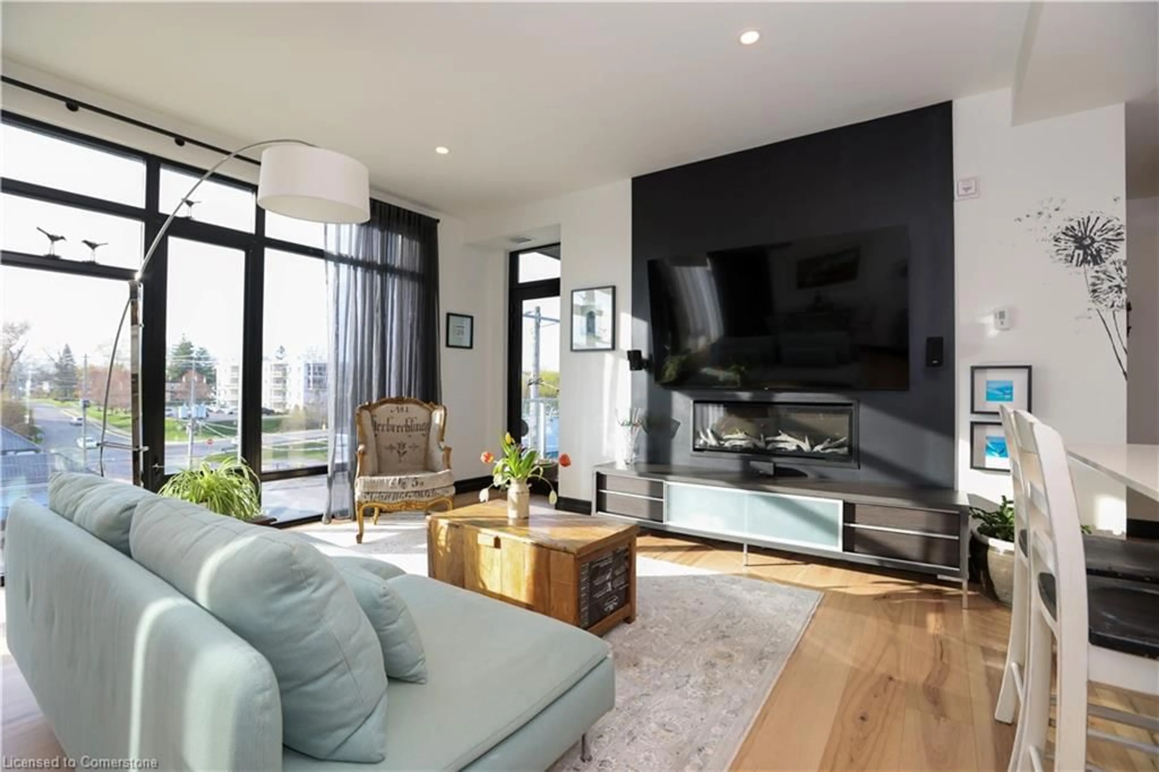 Living room with furniture, unknown for 38 Harbour St #416, Port Dover Ontario N0A 1N0