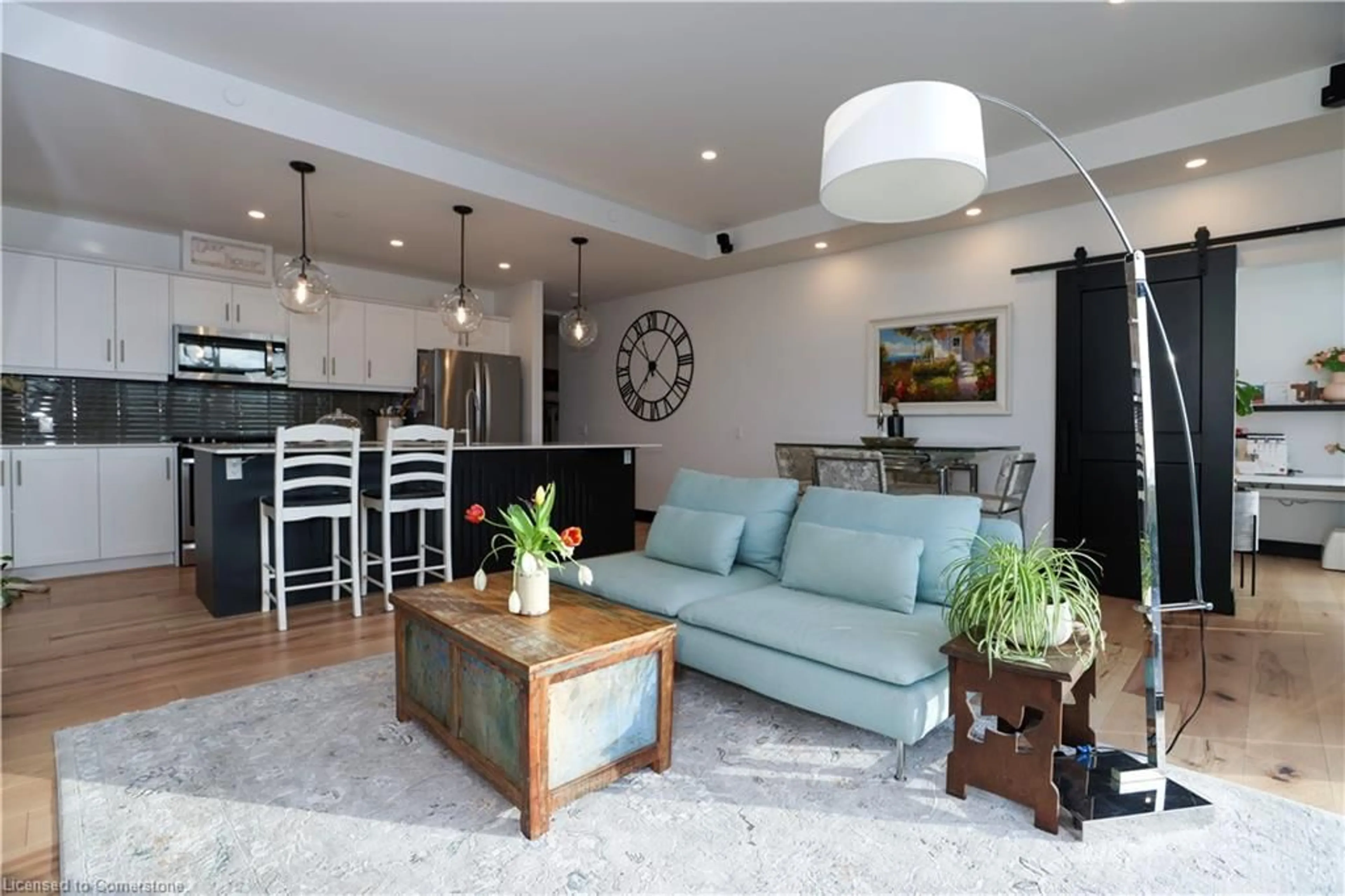 Living room with furniture, unknown for 38 Harbour St #416, Port Dover Ontario N0A 1N0