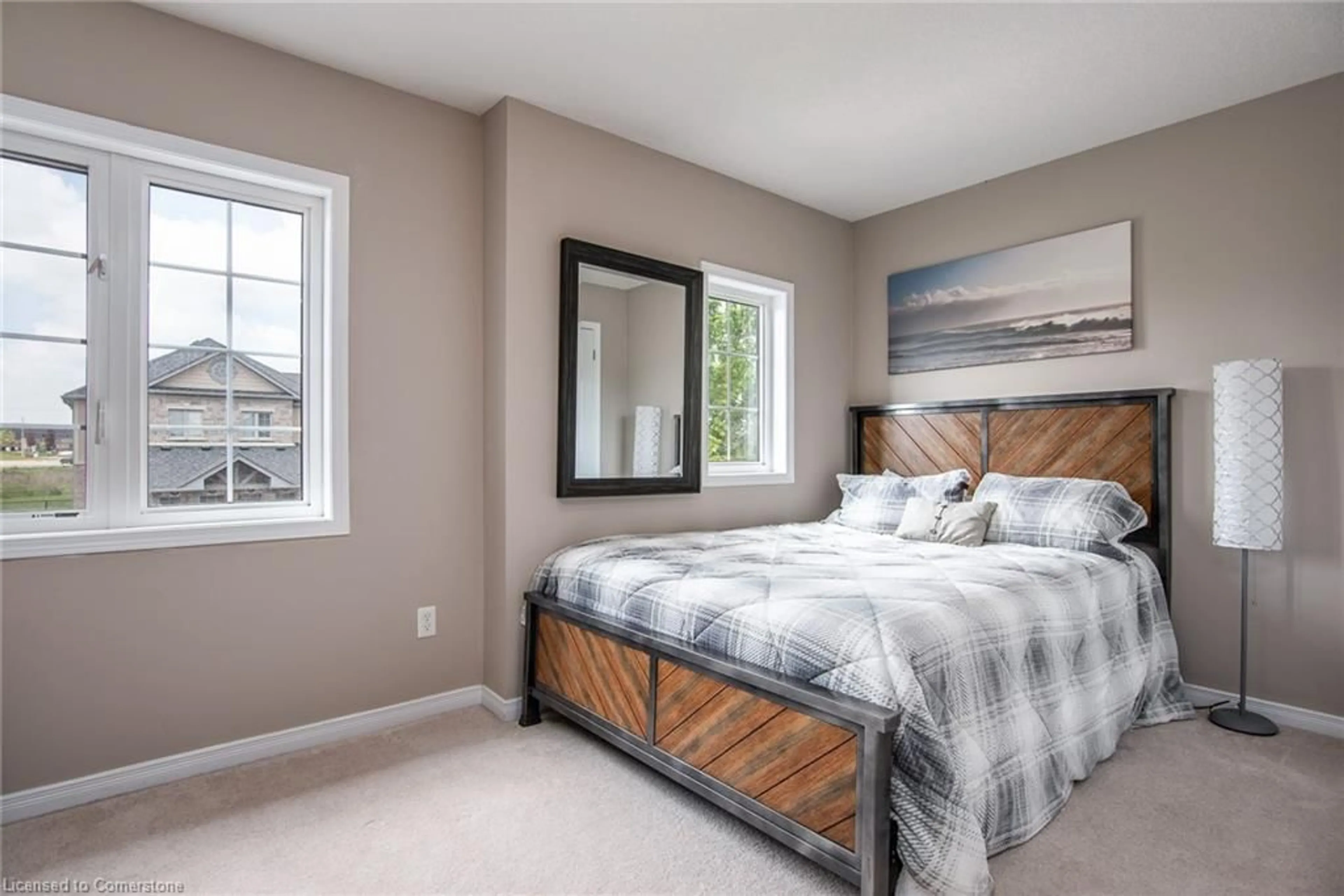 Bedroom with bed, unknown for 388 Old Huron Rd #3B, Kitchener Ontario N2R 0J6