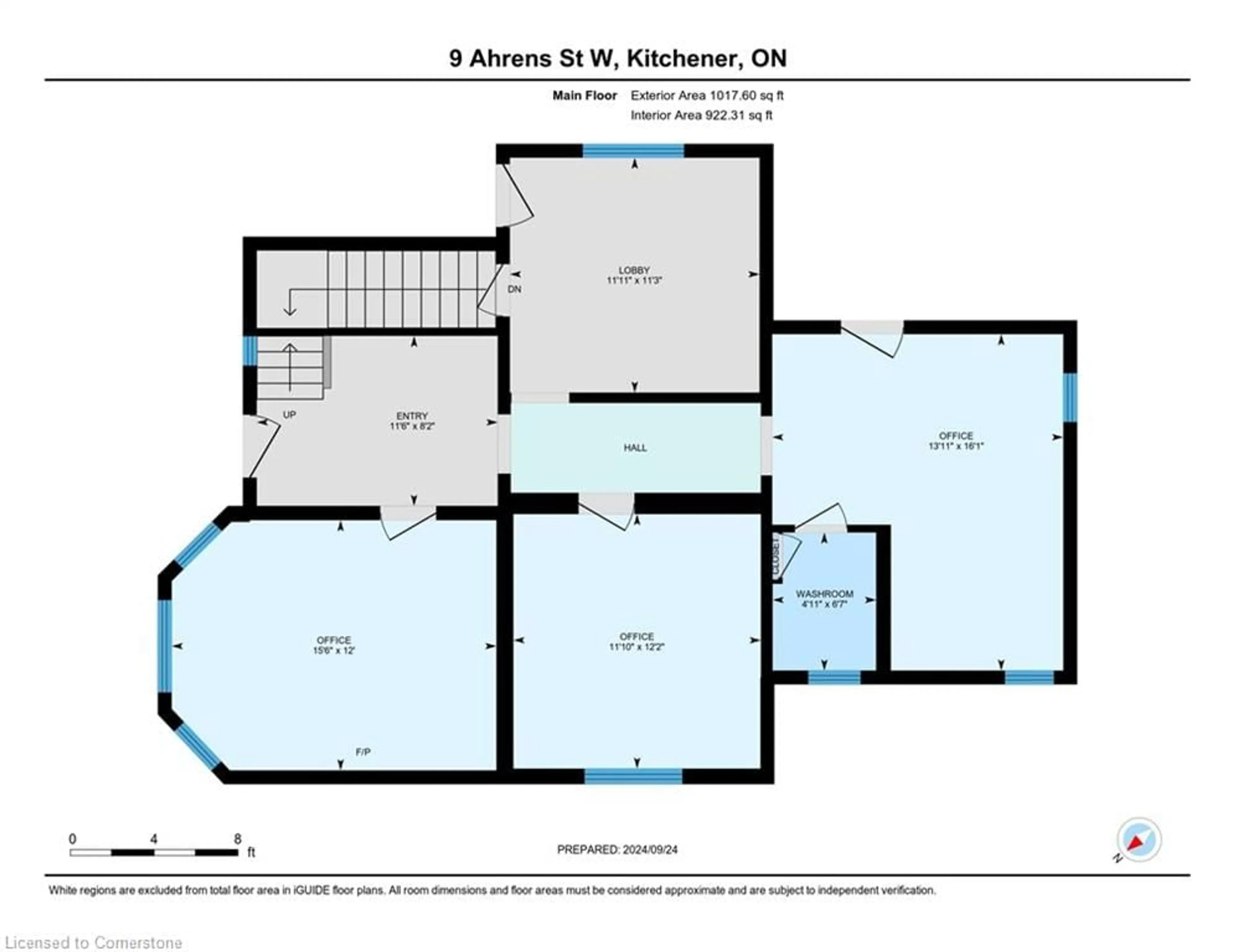 Floor plan for 9 Ahrens St, Kitchener Ontario N2H 4B6