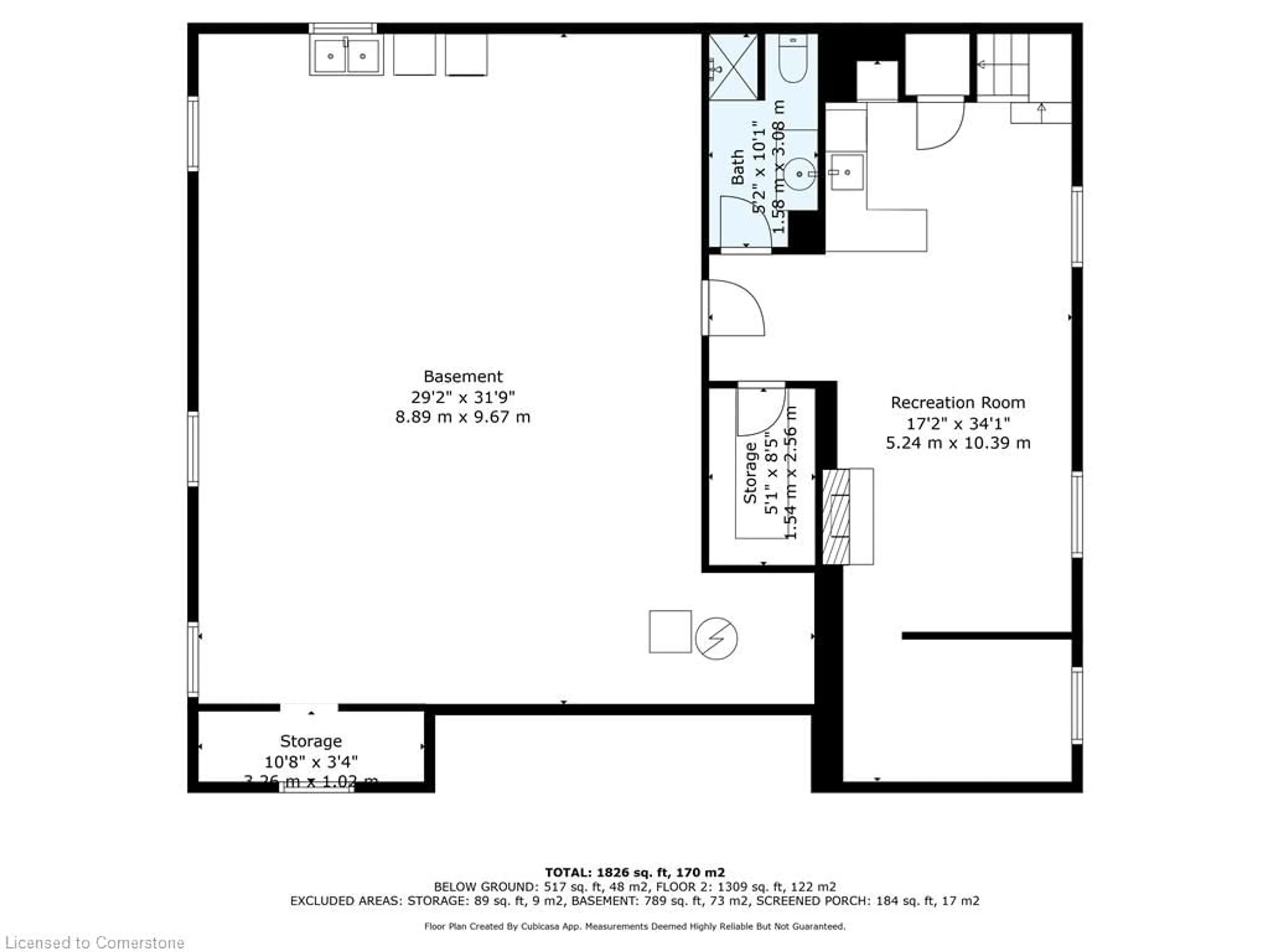 Floor plan for 192 Queen St, St. Williams Ontario N0E 1P0
